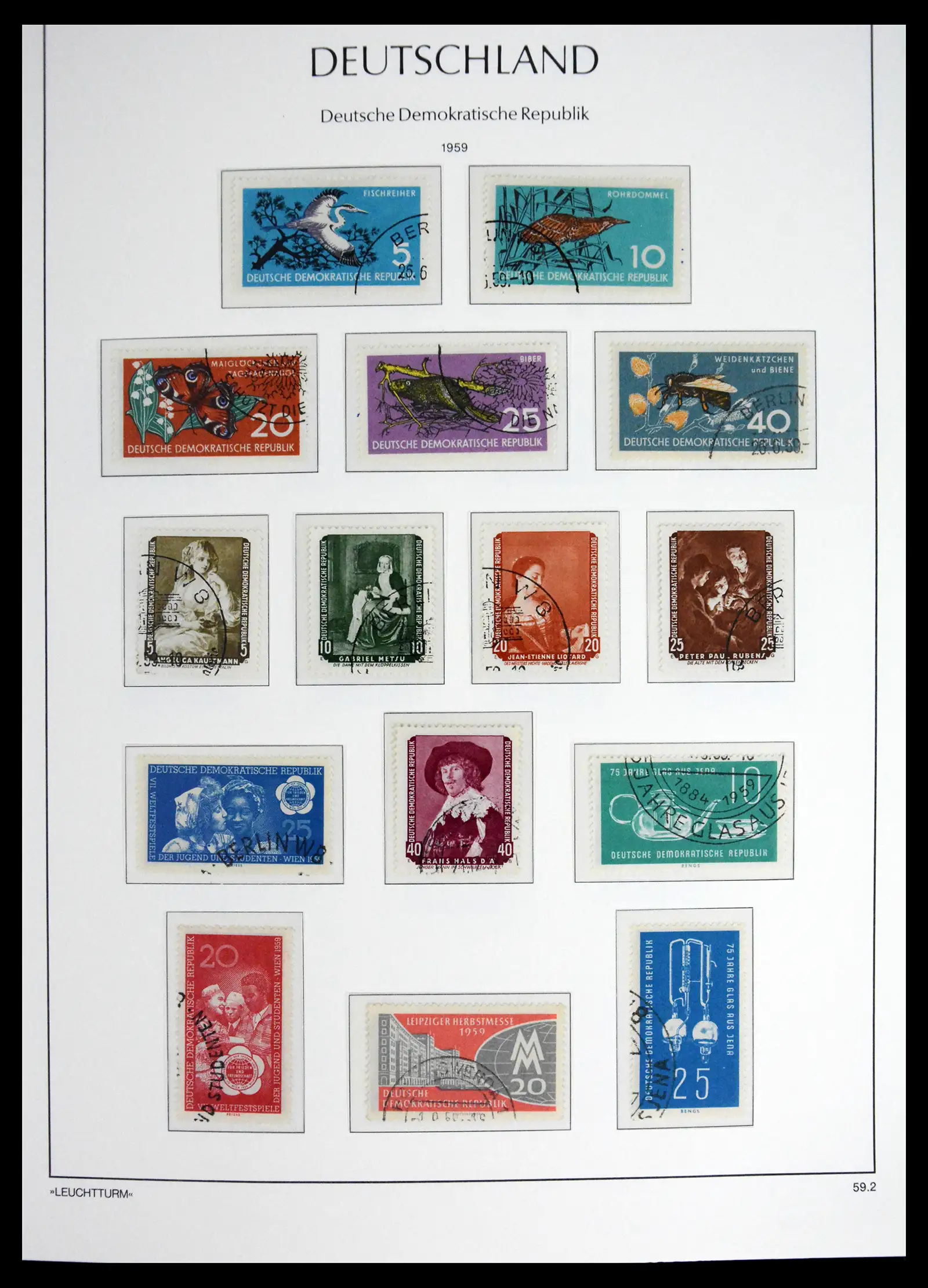 41708 0035 - Postzegelverzameling 41708 DDR compleet gebruikt 1948-1990.