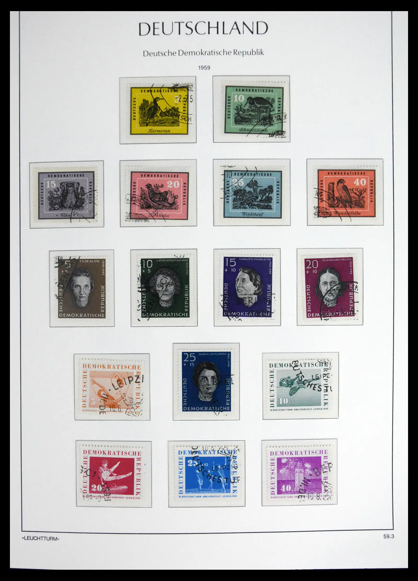 41708 0036 - Postzegelverzameling 41708 DDR compleet gebruikt 1948-1990.