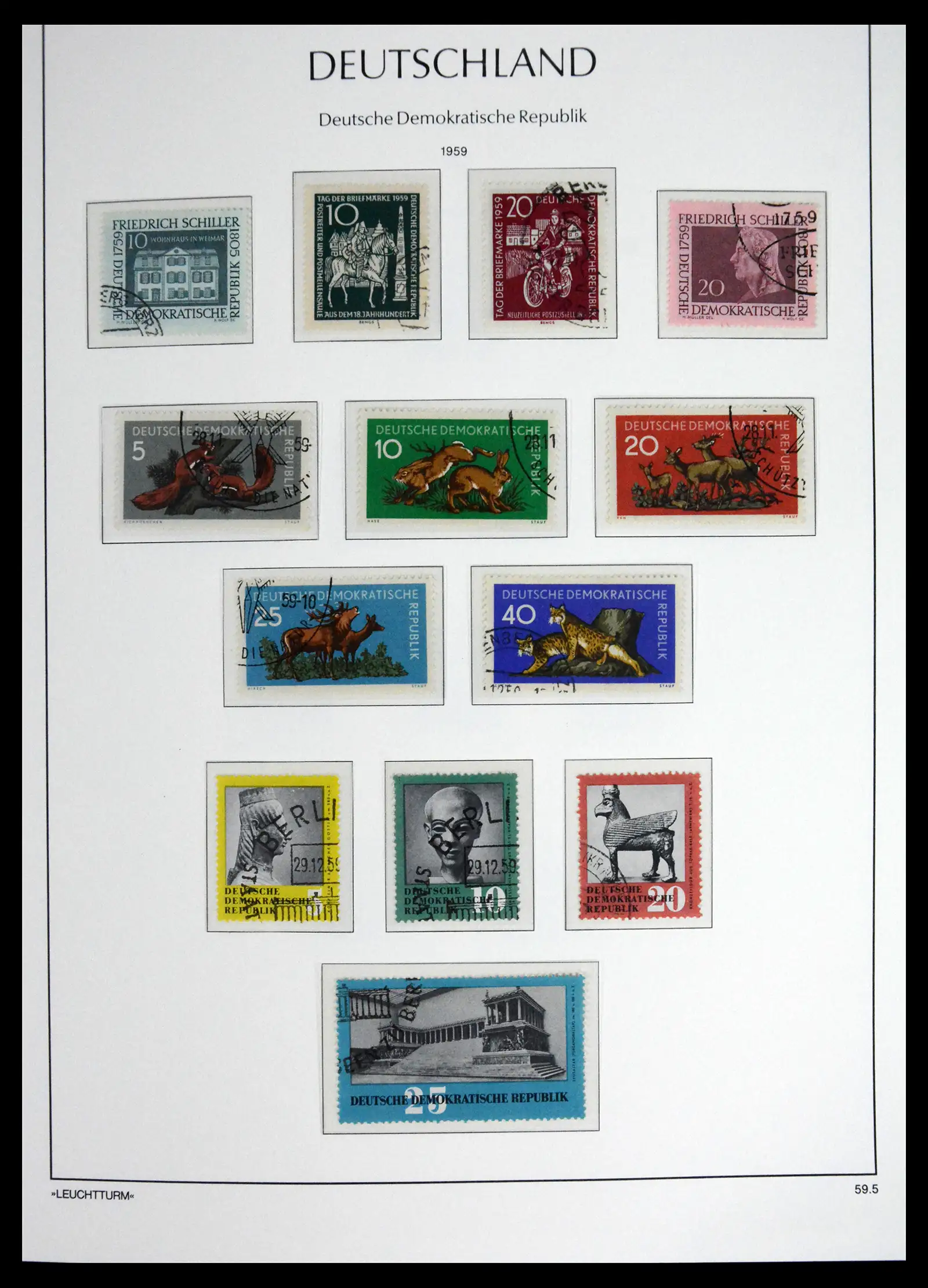 41708 0038 - Postzegelverzameling 41708 DDR compleet gebruikt 1948-1990.