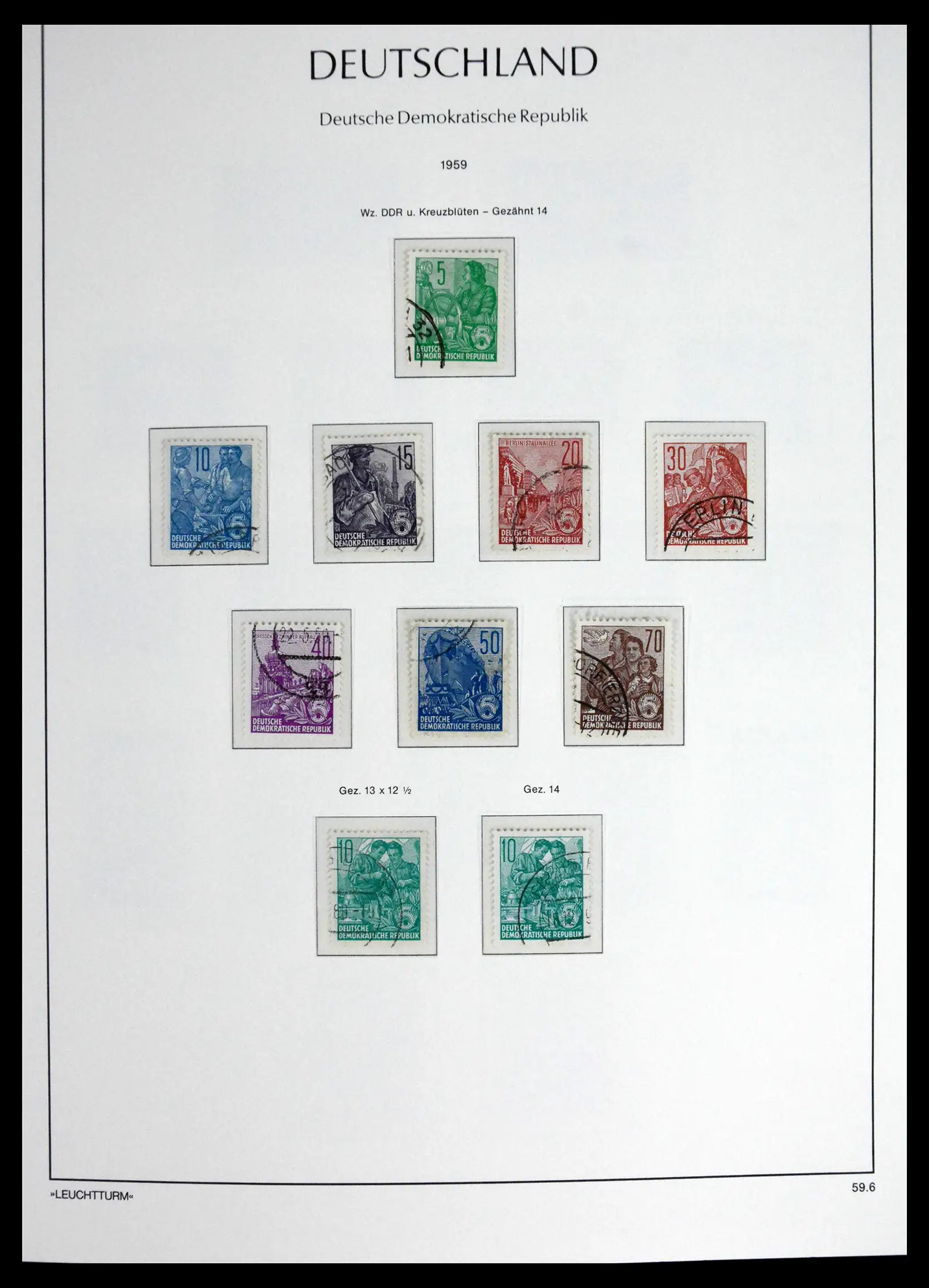 41708 0039 - Postzegelverzameling 41708 DDR compleet gebruikt 1948-1990.