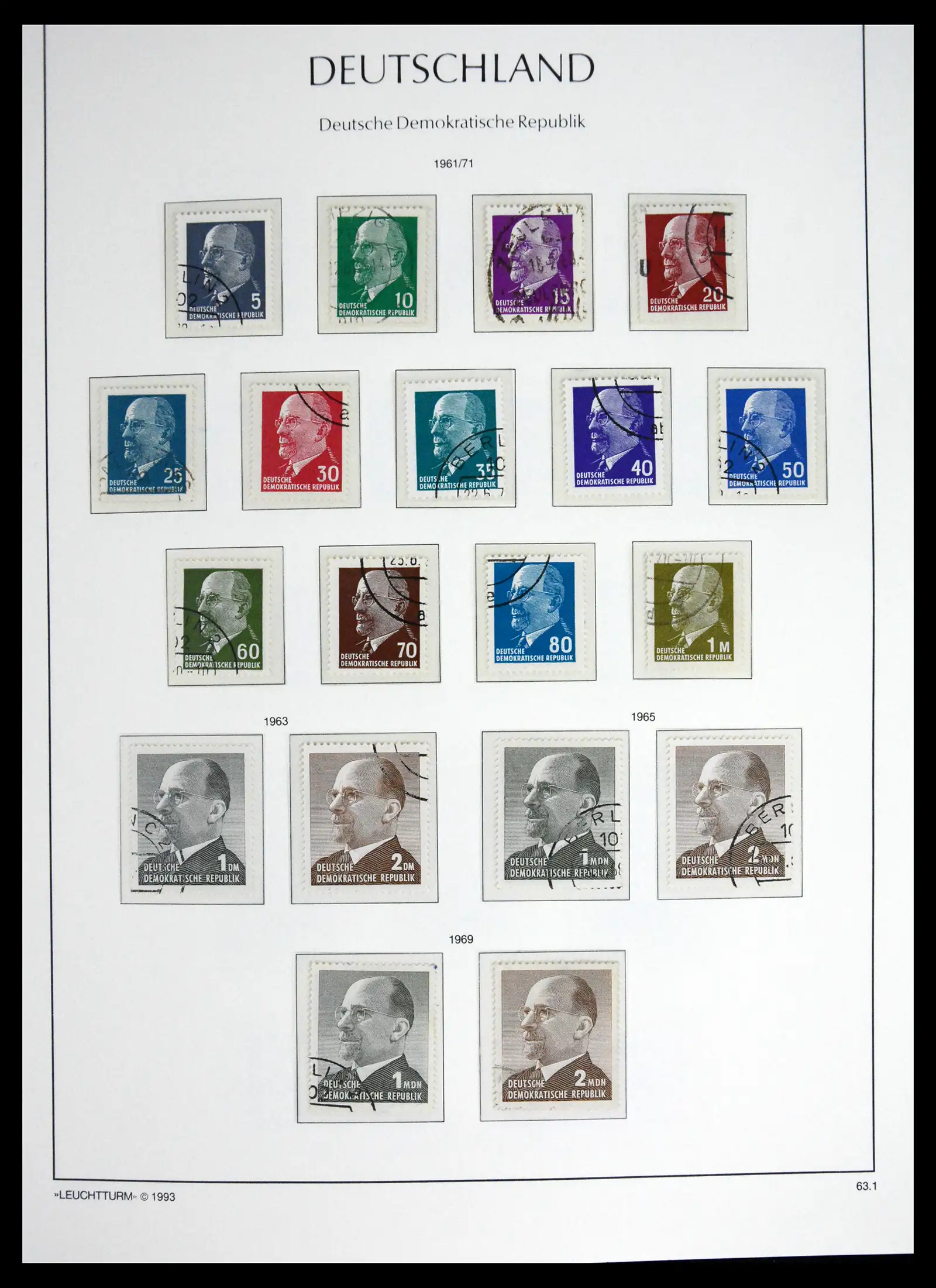 41708 0055 - Postzegelverzameling 41708 DDR compleet gebruikt 1948-1990.