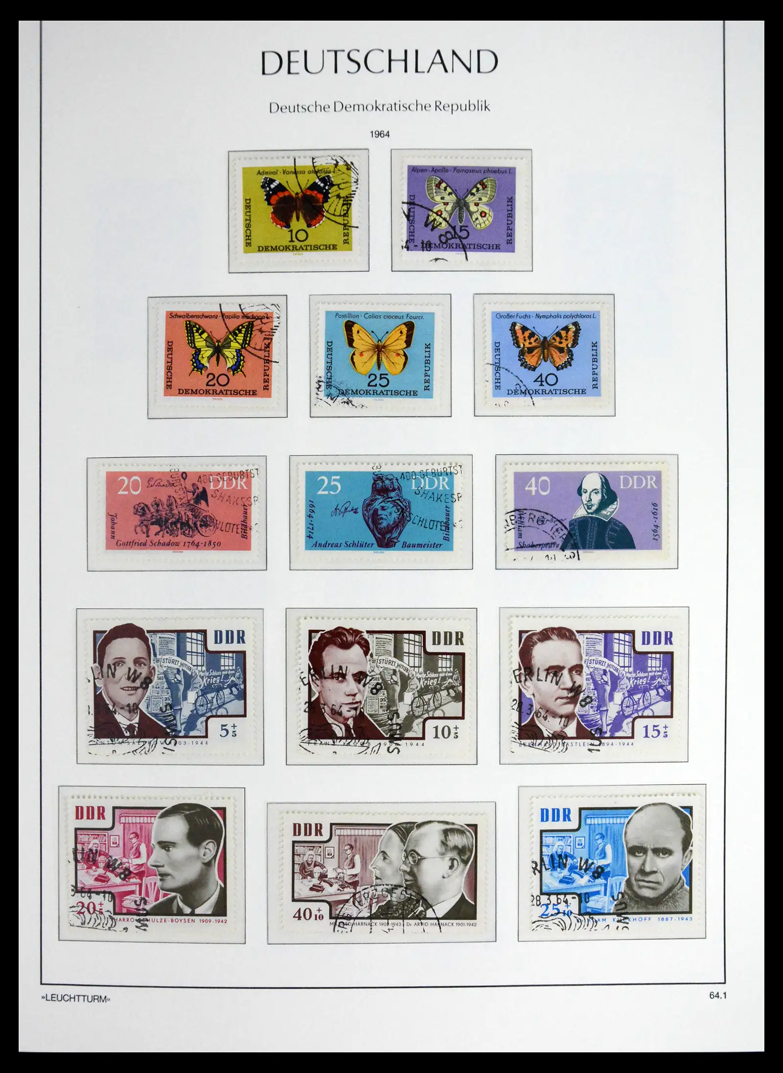 41708 0062 - Postzegelverzameling 41708 DDR compleet gebruikt 1948-1990.