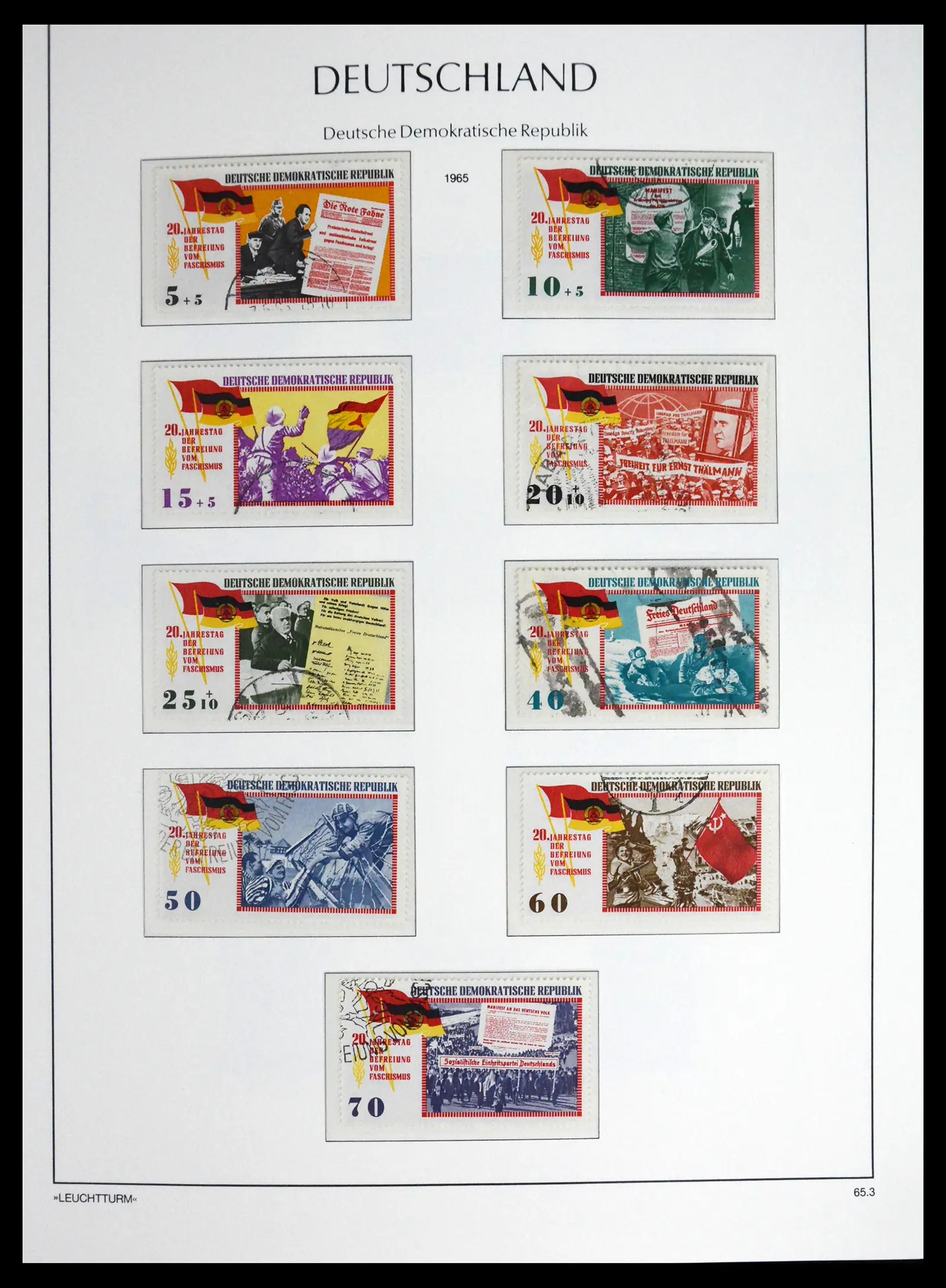 41708 0073 - Postzegelverzameling 41708 DDR compleet gebruikt 1948-1990.