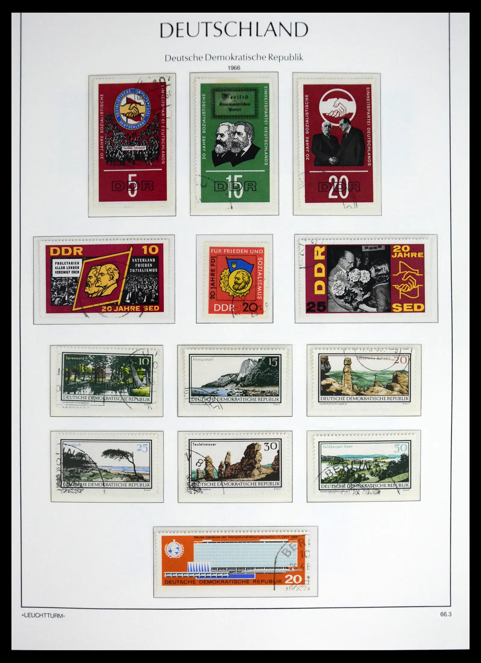 41708 0080 - Postzegelverzameling 41708 DDR compleet gebruikt 1948-1990.