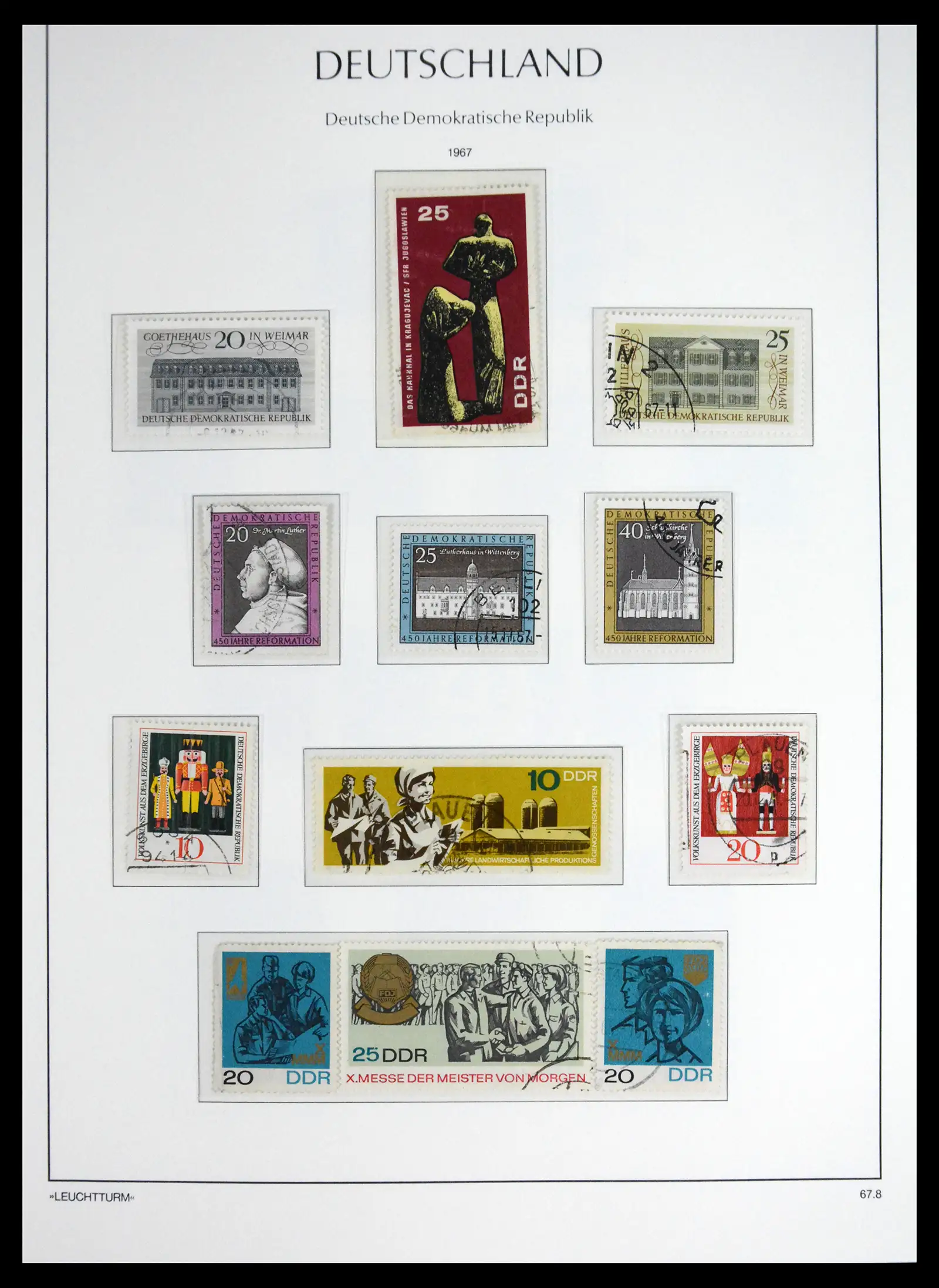 41708 0095 - Postzegelverzameling 41708 DDR compleet gebruikt 1948-1990.