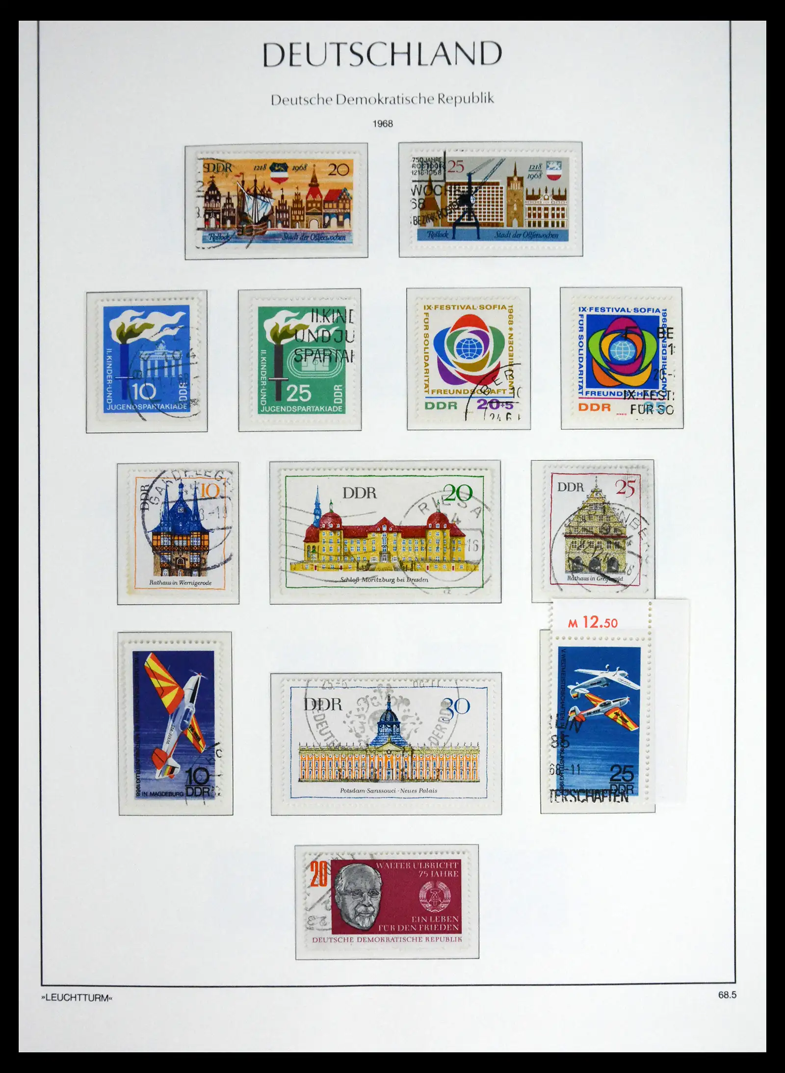 41708 0100 - Postzegelverzameling 41708 DDR compleet gebruikt 1948-1990.