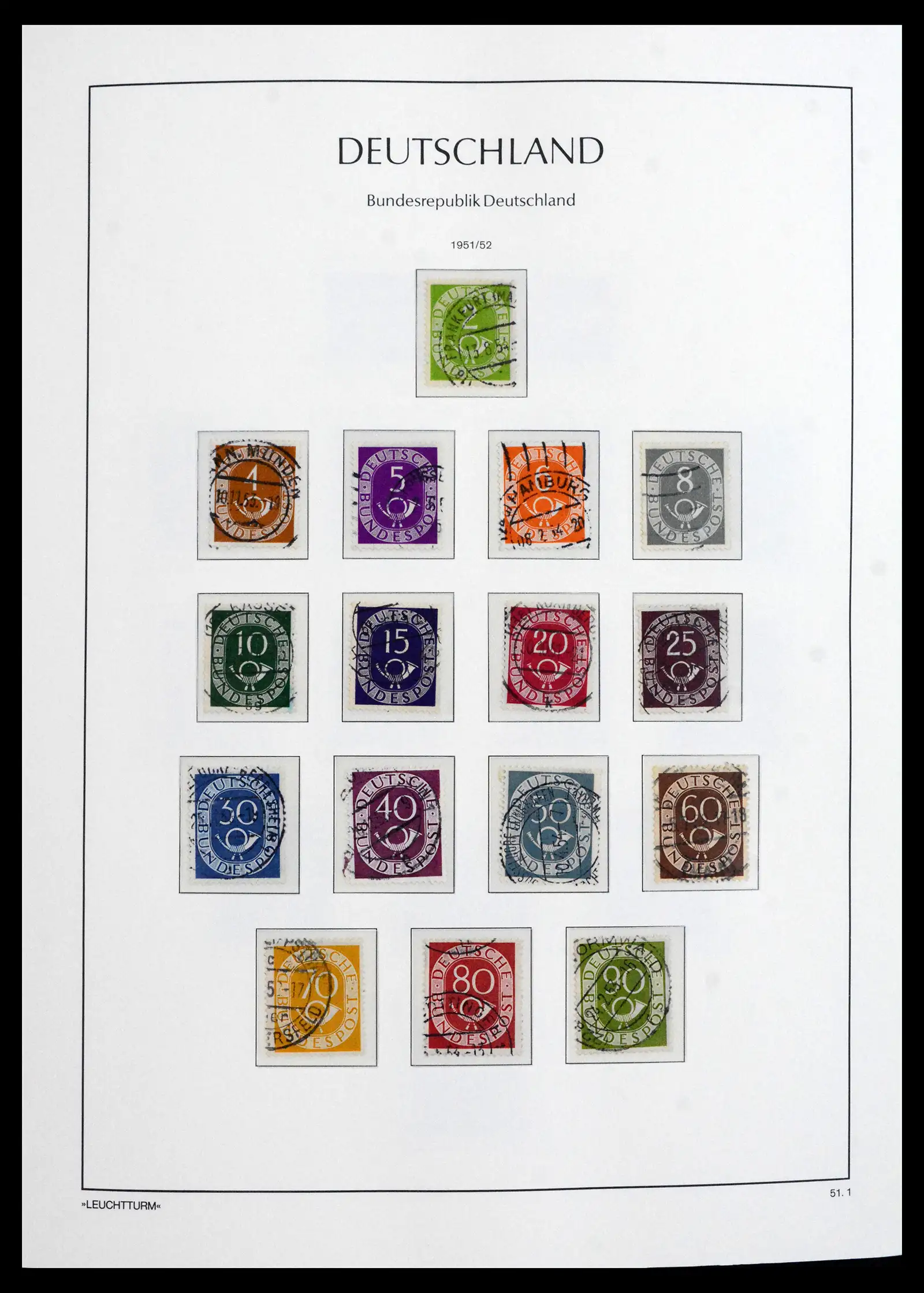 41709 0003 - Stamp collection 41709 Germany Bundespost complete used 1949-1980.