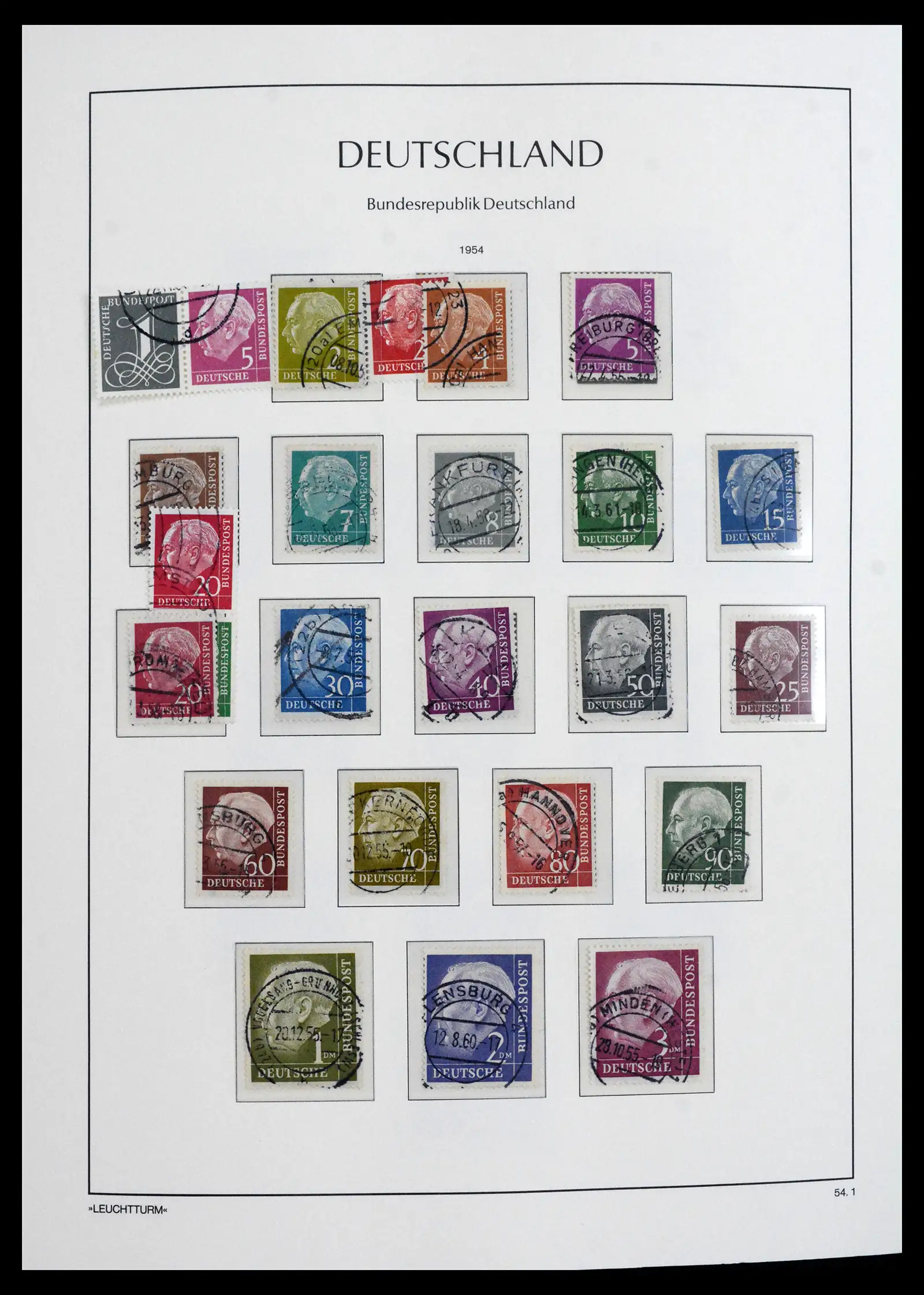 41709 0006 - Stamp collection 41709 Germany Bundespost complete used 1949-1980.