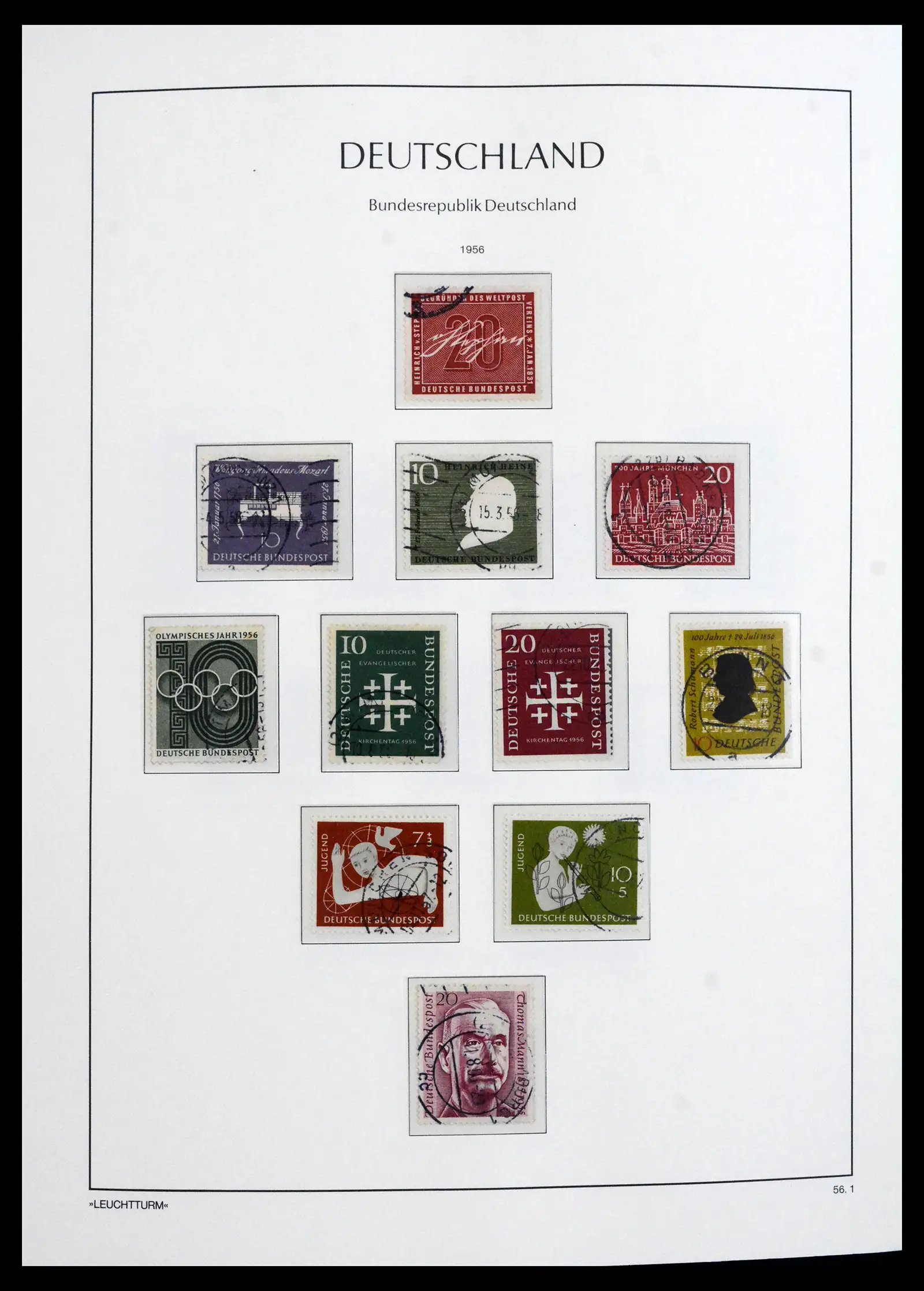 41709 0009 - Stamp collection 41709 Germany Bundespost complete used 1949-1980.