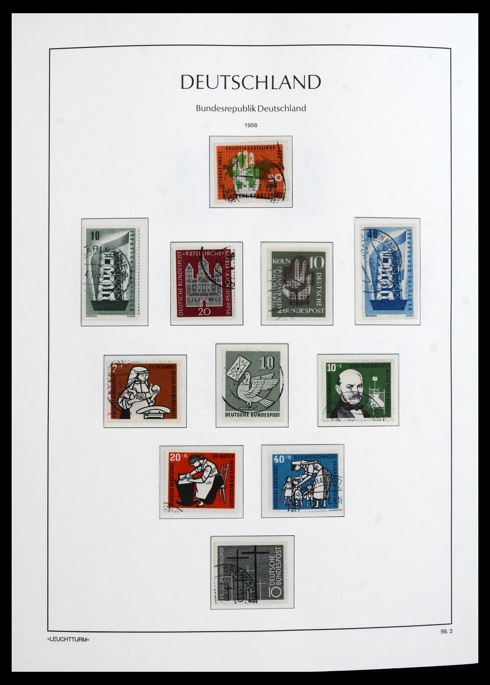 41709 0010 - Stamp collection 41709 Germany Bundespost complete used 1949-1980.