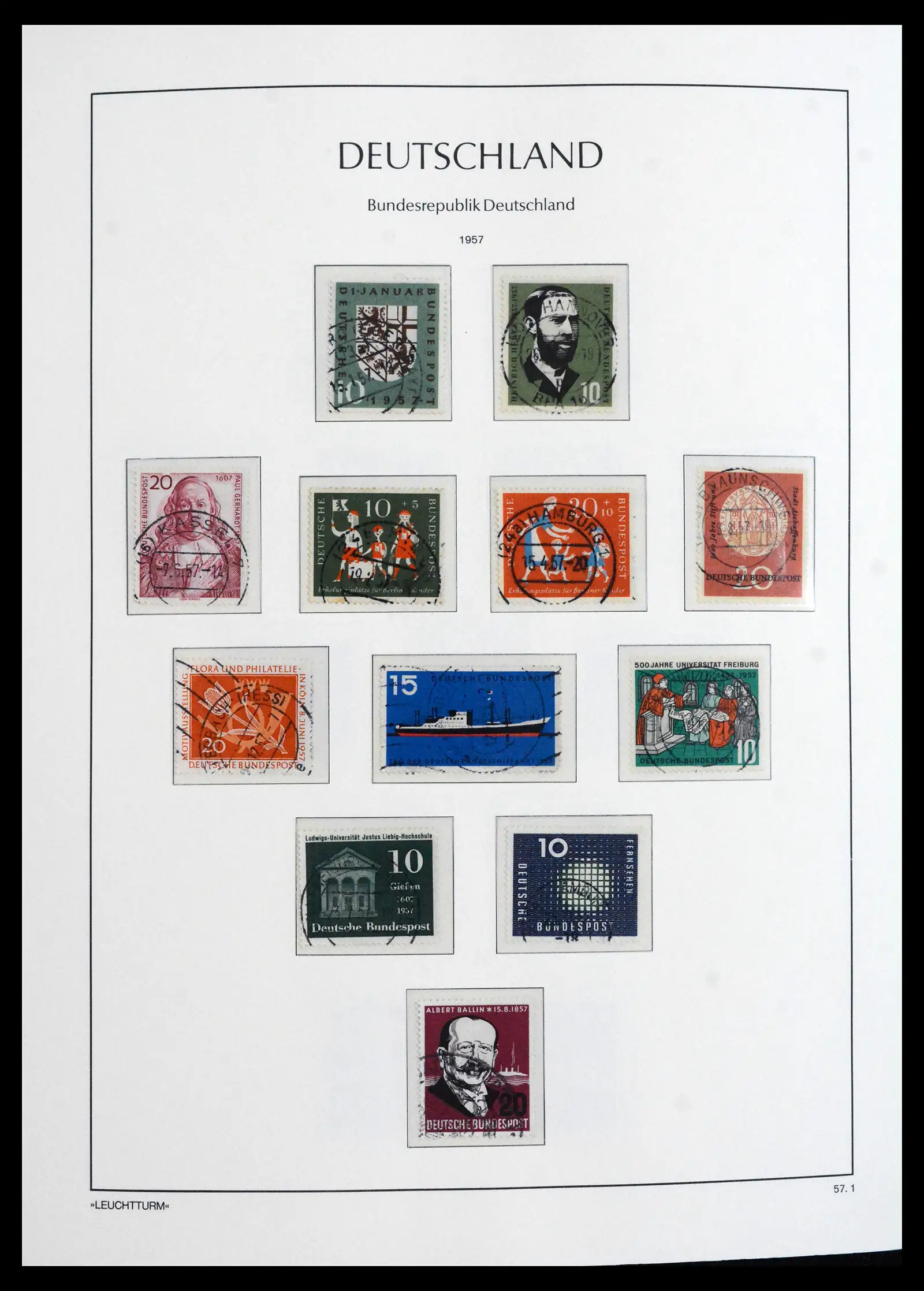 41709 0011 - Stamp collection 41709 Germany Bundespost complete used 1949-1980.