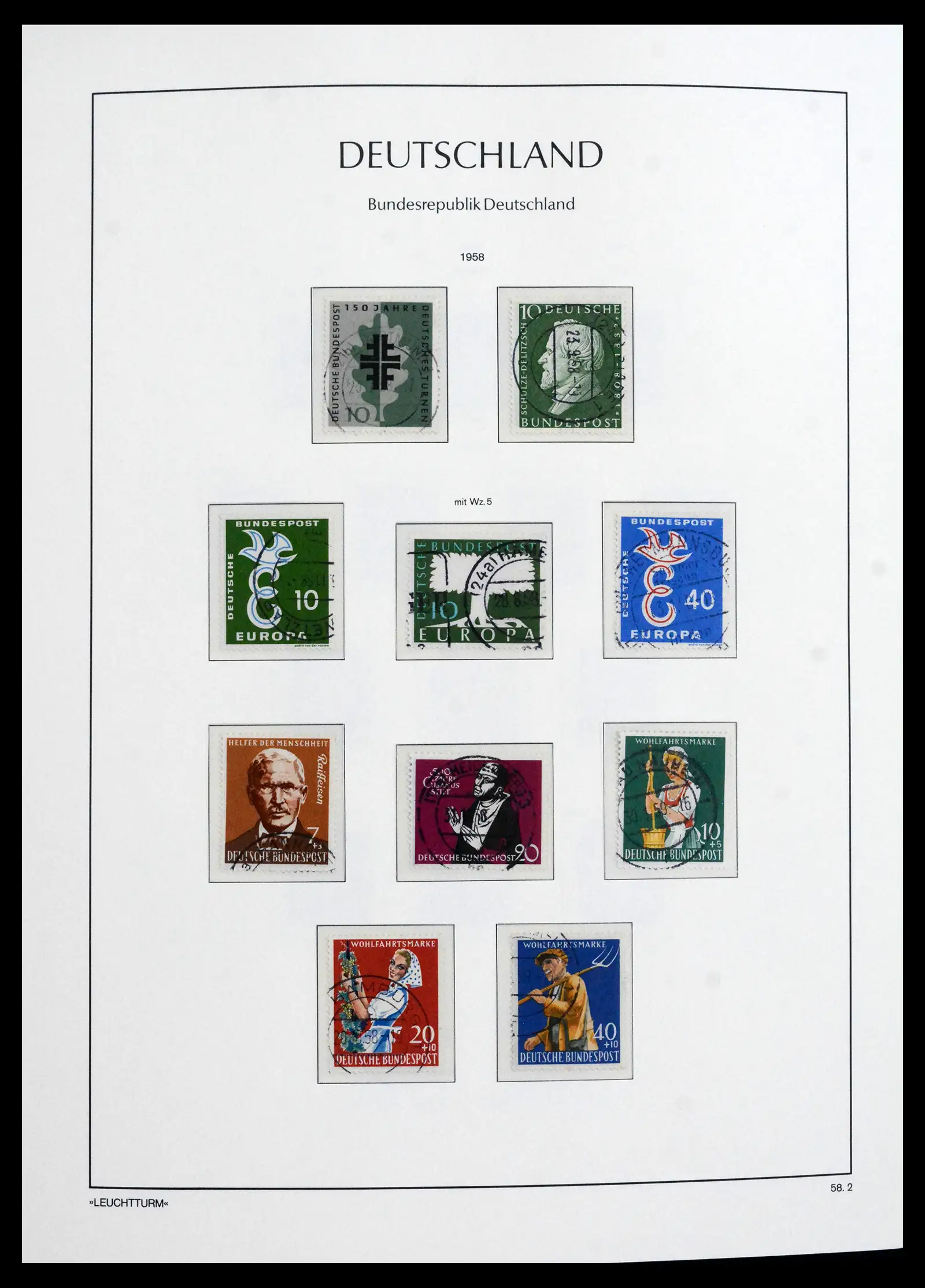 41709 0014 - Stamp collection 41709 Germany Bundespost complete used 1949-1980.