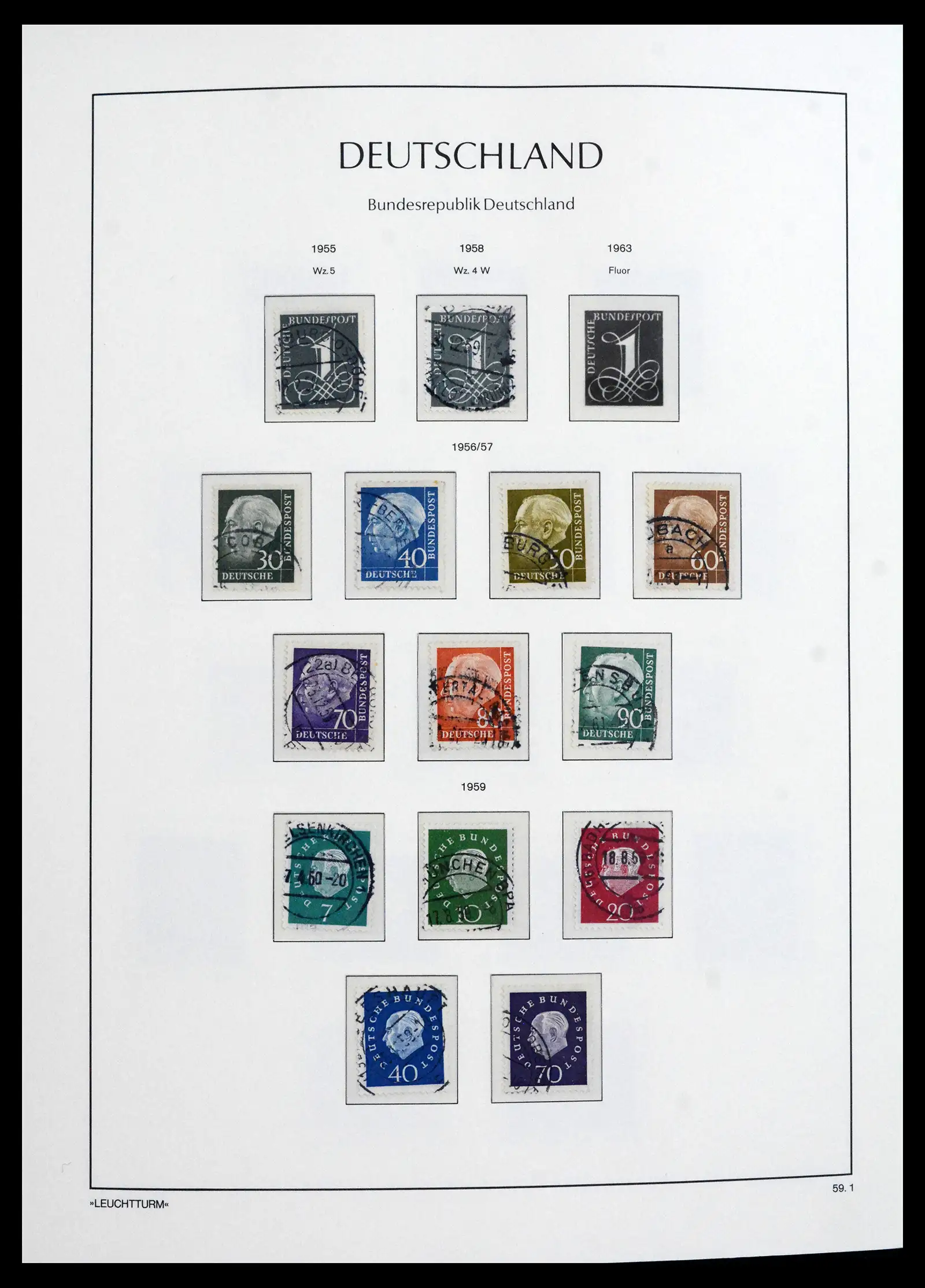 41709 0015 - Stamp collection 41709 Germany Bundespost complete used 1949-1980.