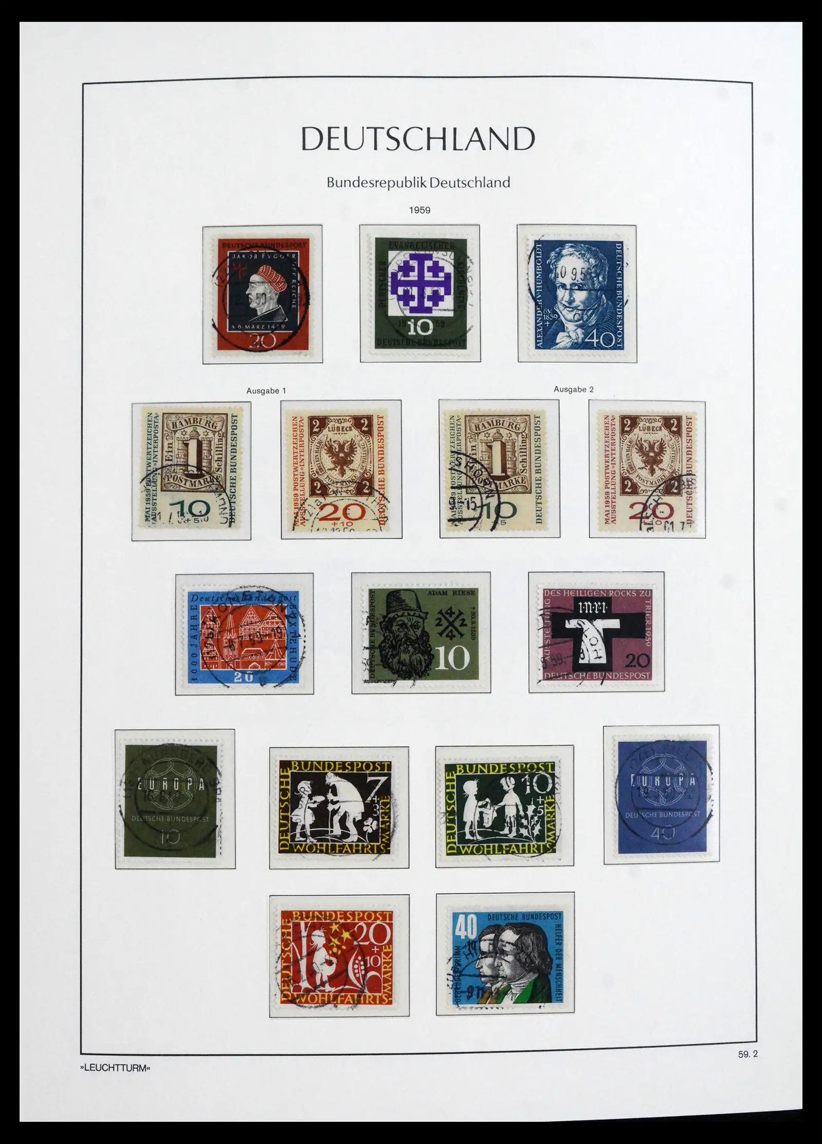 41709 0016 - Stamp collection 41709 Germany Bundespost complete used 1949-1980.