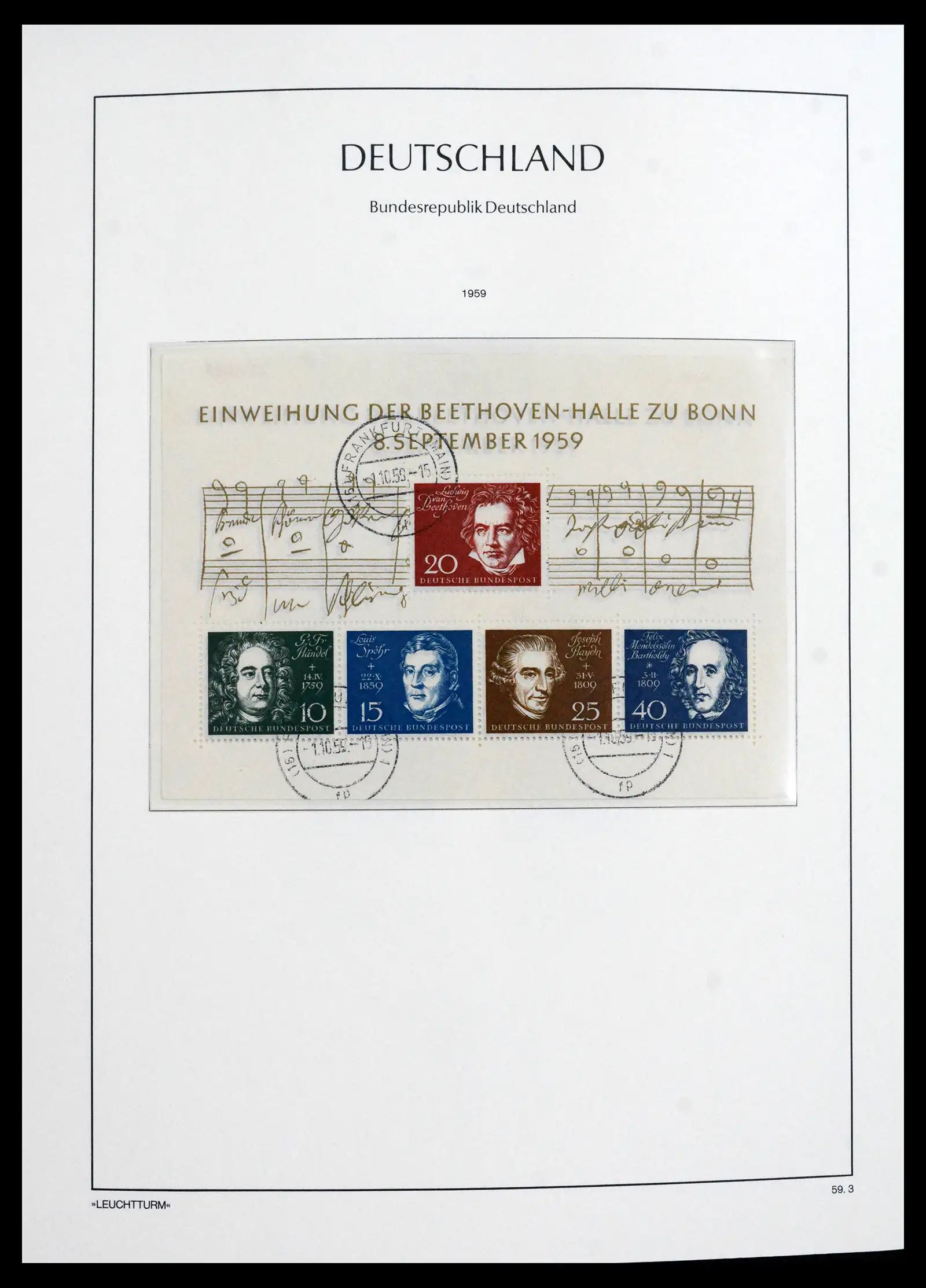 41709 0017 - Stamp collection 41709 Germany Bundespost complete used 1949-1980.