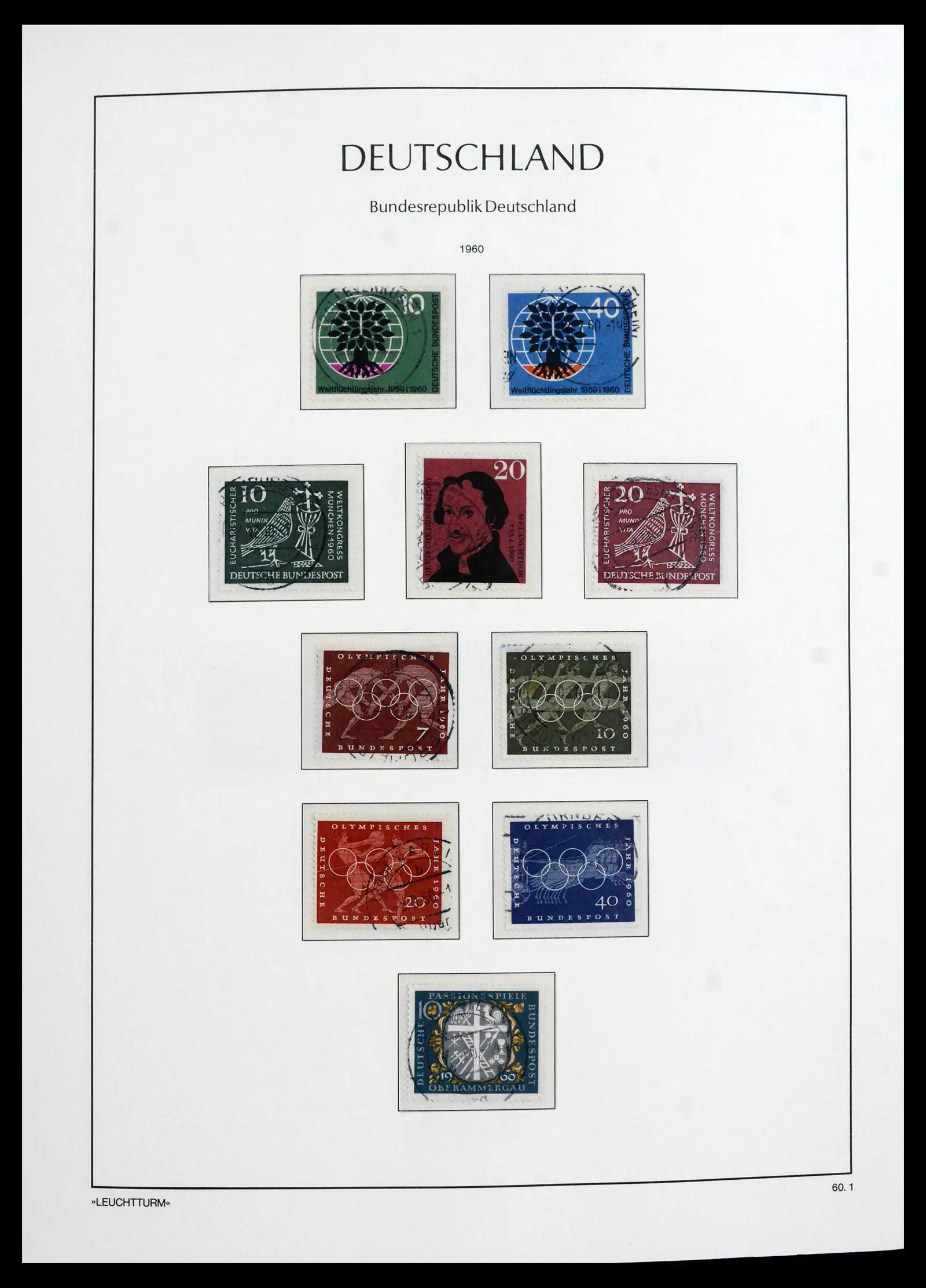 41709 0019 - Stamp collection 41709 Germany Bundespost complete used 1949-1980.