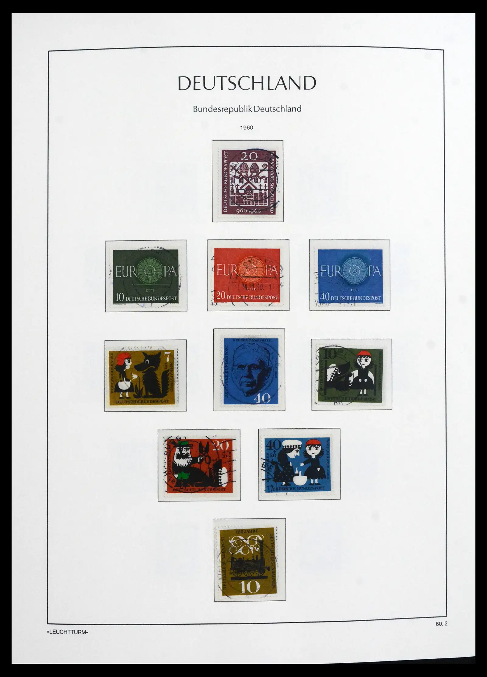 41709 0020 - Stamp collection 41709 Germany Bundespost complete used 1949-1980.