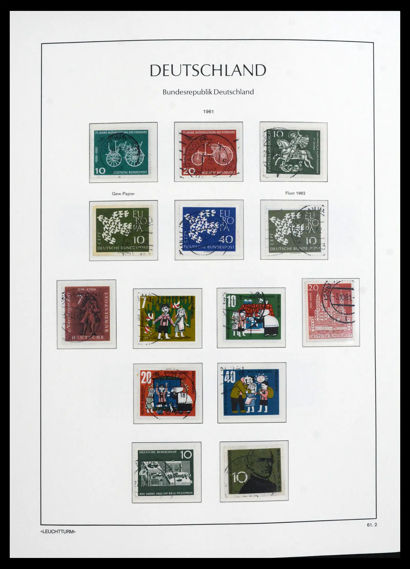 41709 0023 - Stamp collection 41709 Germany Bundespost complete used 1949-1980.