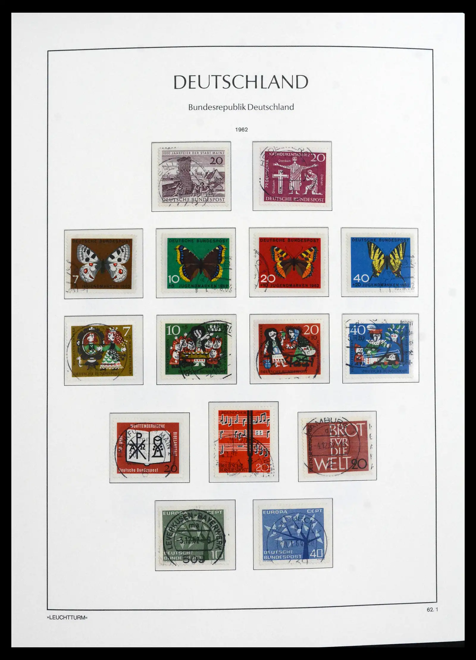 41709 0024 - Stamp collection 41709 Germany Bundespost complete used 1949-1980.