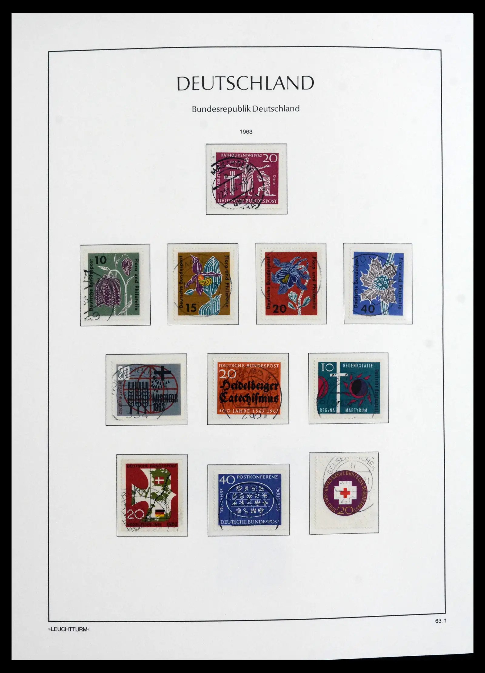 41709 0025 - Stamp collection 41709 Germany Bundespost complete used 1949-1980.