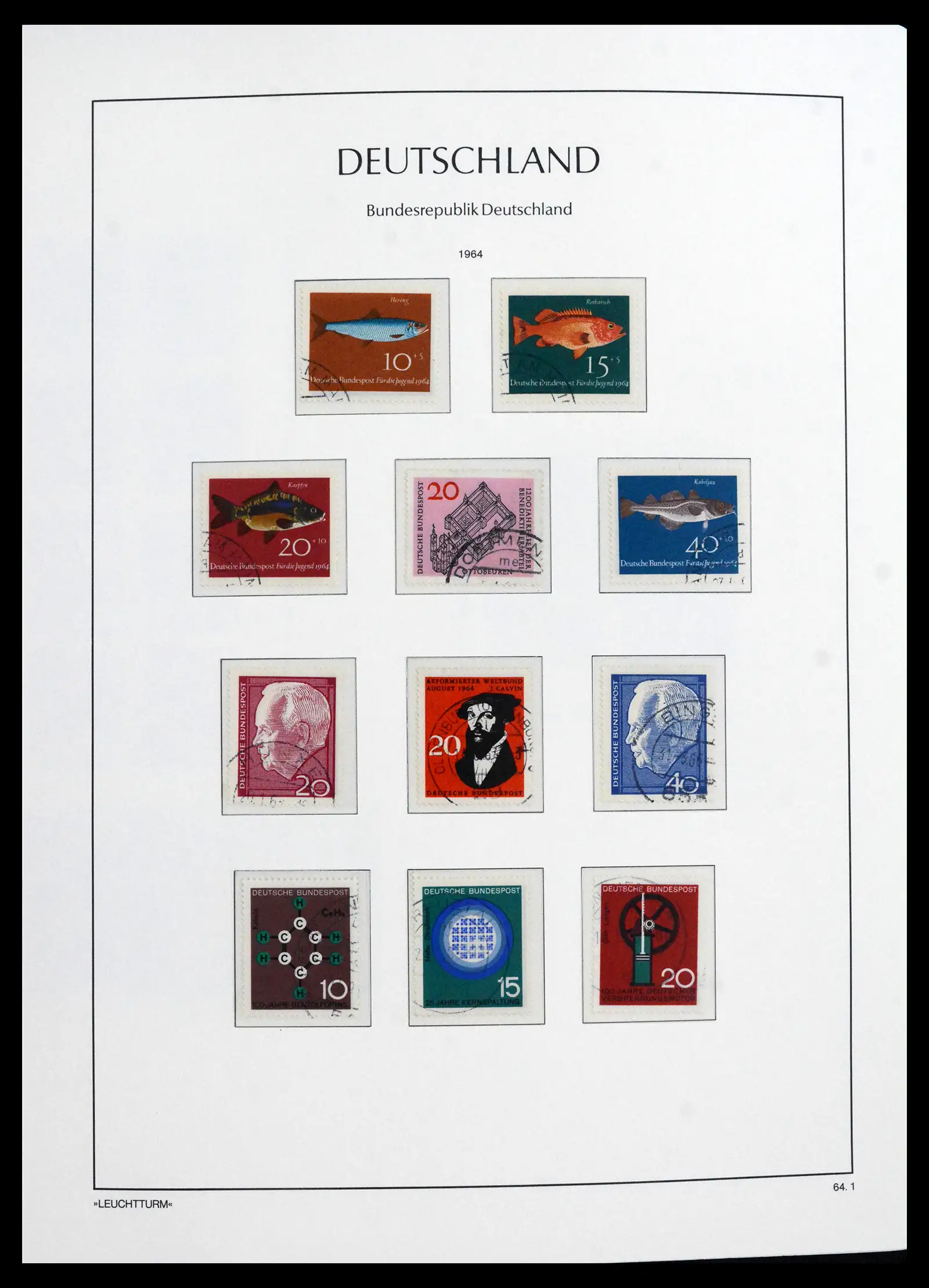 41709 0027 - Stamp collection 41709 Germany Bundespost complete used 1949-1980.