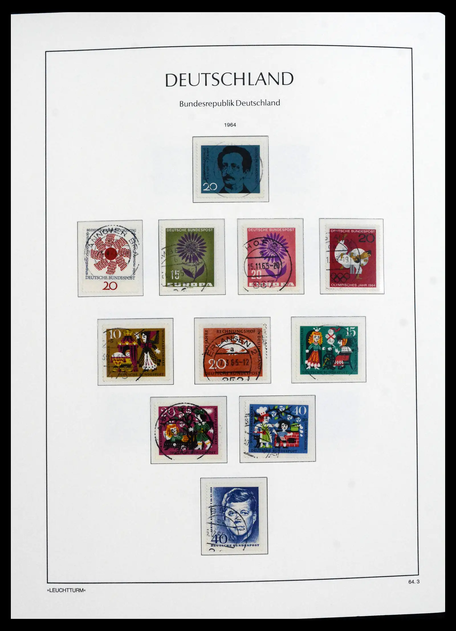 41709 0031 - Stamp collection 41709 Germany Bundespost complete used 1949-1980.