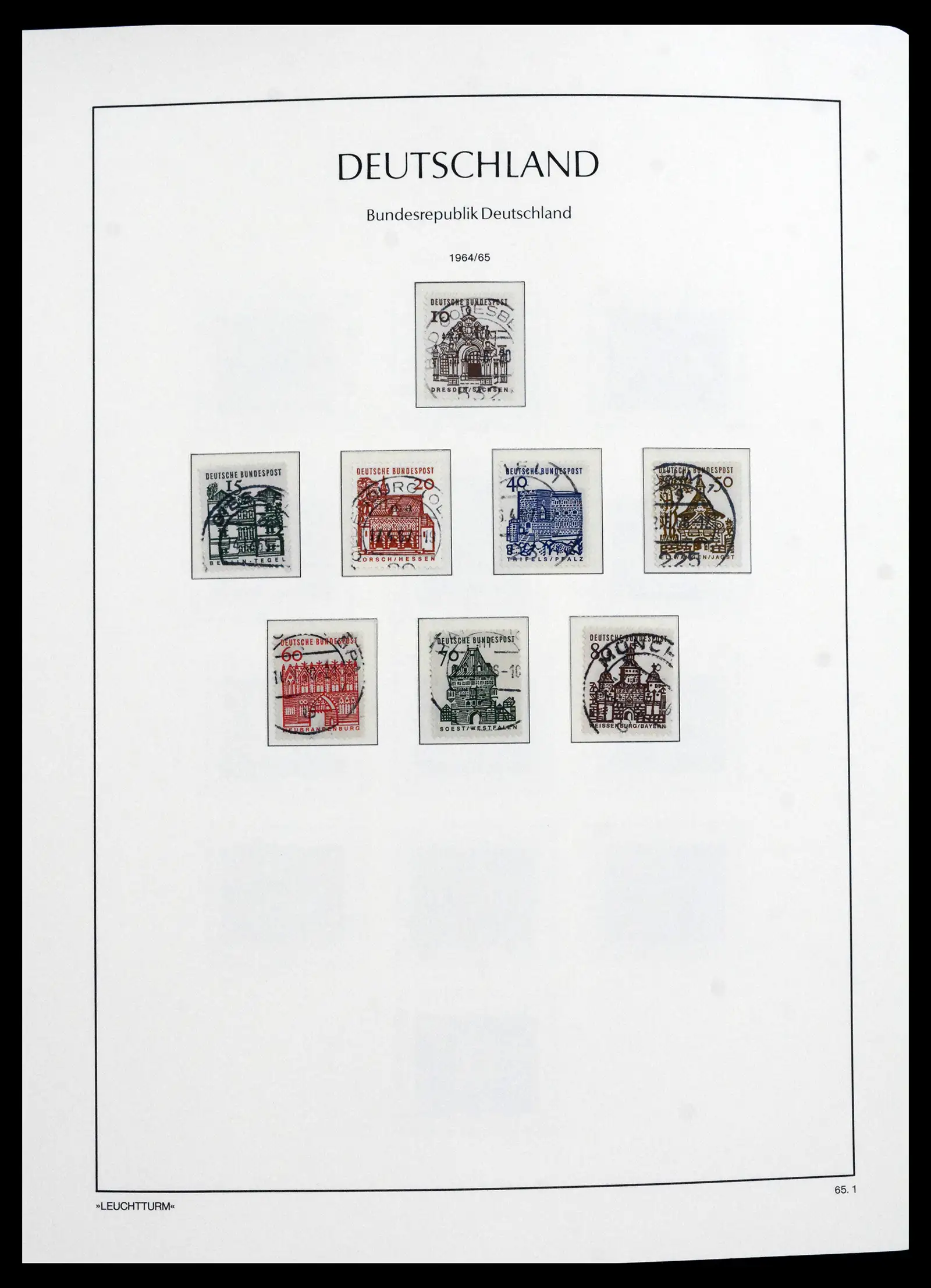 41709 0033 - Stamp collection 41709 Germany Bundespost complete used 1949-1980.