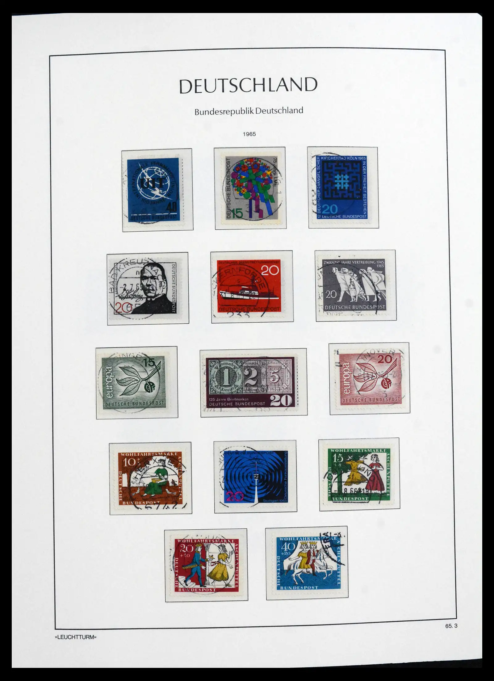 41709 0035 - Stamp collection 41709 Germany Bundespost complete used 1949-1980.