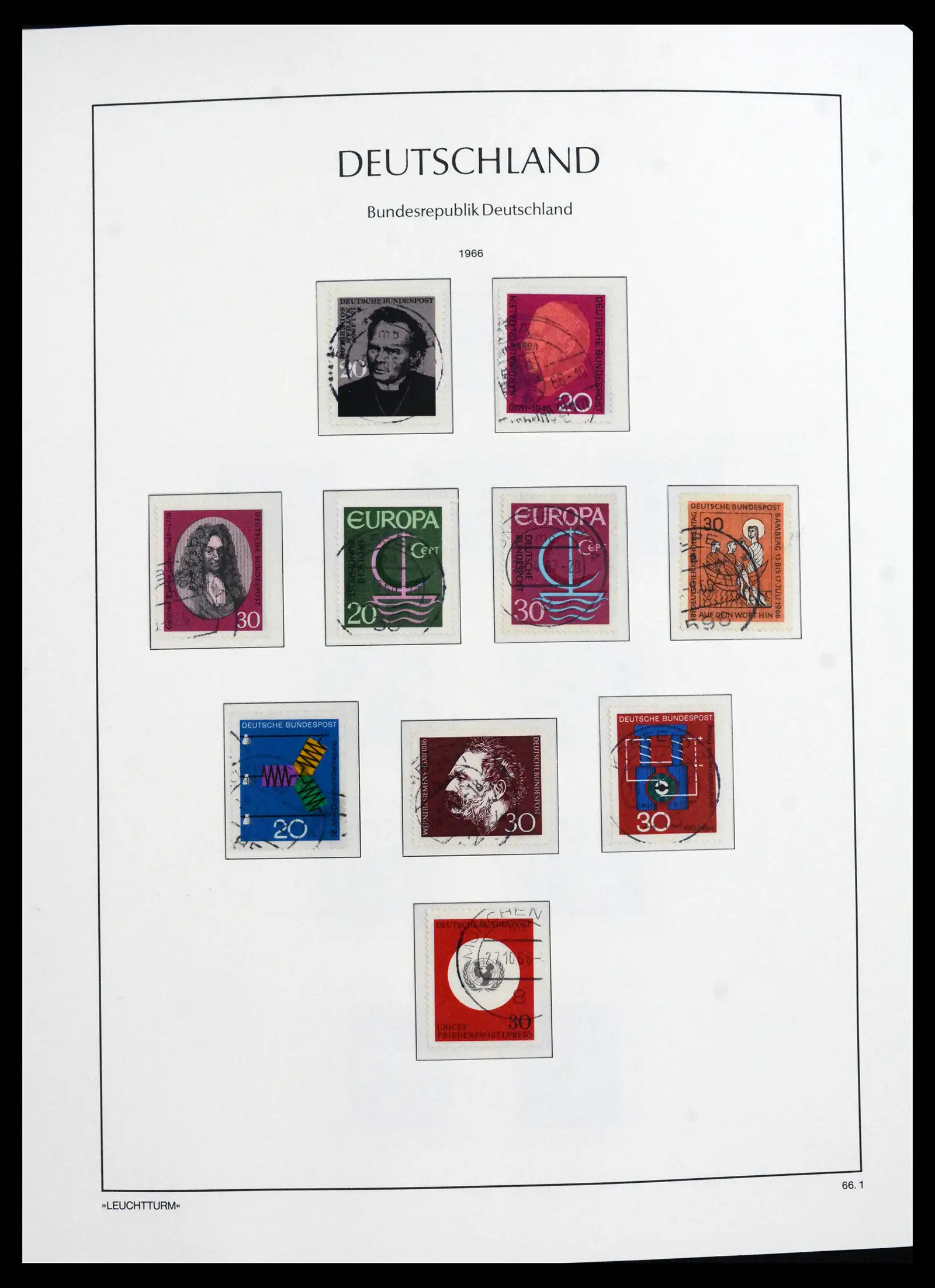 41709 0036 - Stamp collection 41709 Germany Bundespost complete used 1949-1980.