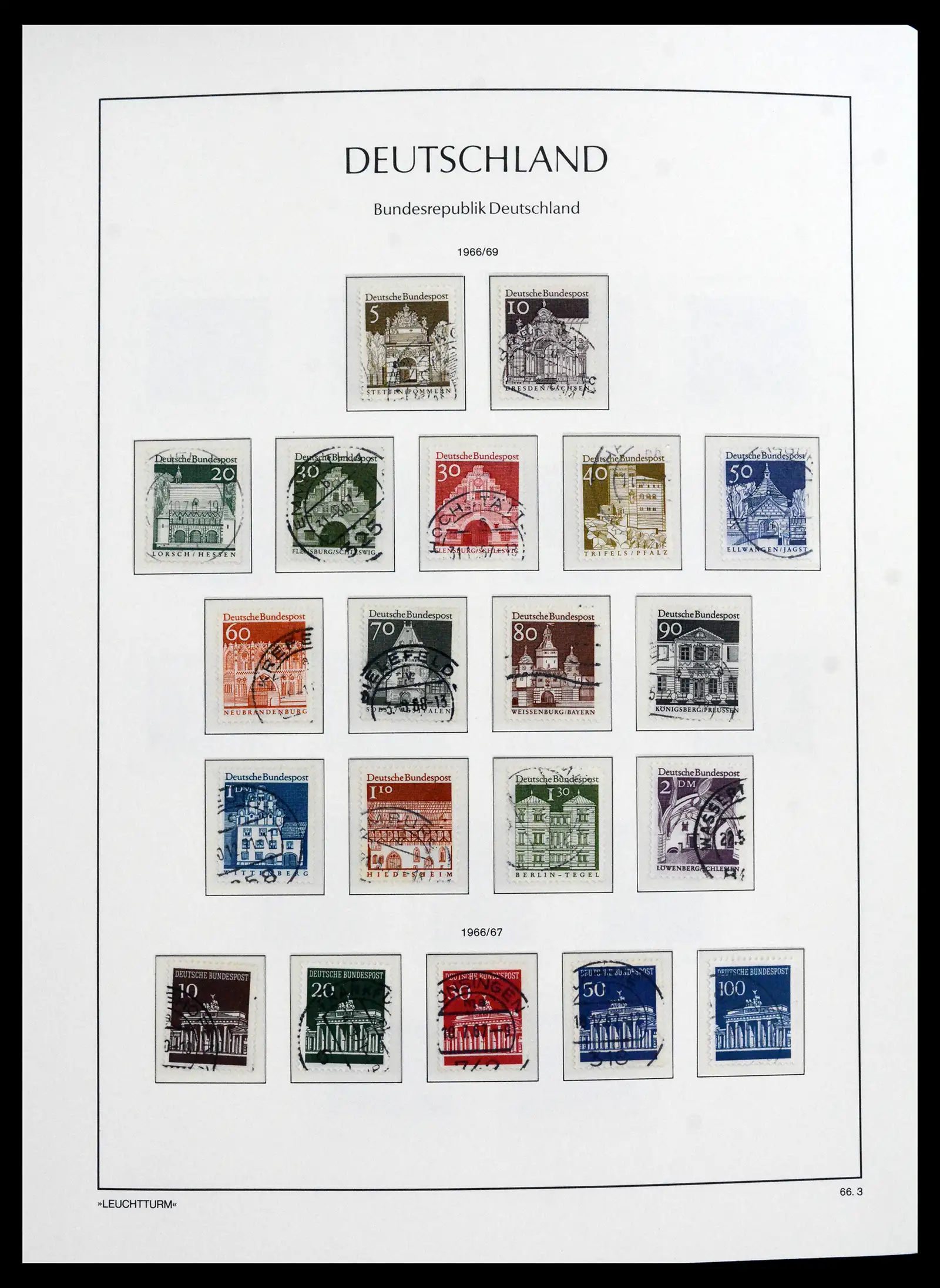 41709 0038 - Stamp collection 41709 Germany Bundespost complete used 1949-1980.