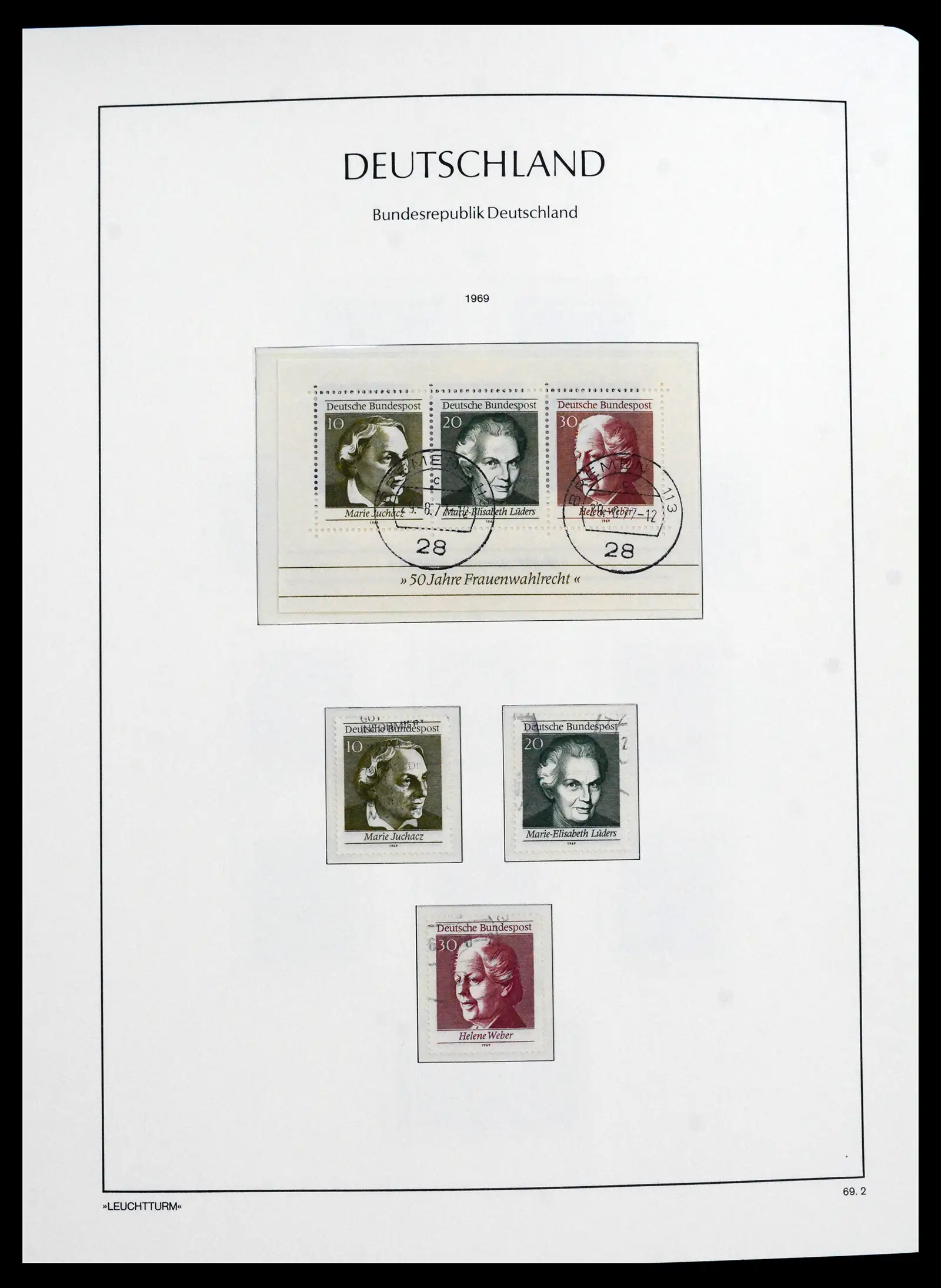 41709 0045 - Stamp collection 41709 Germany Bundespost complete used 1949-1980.