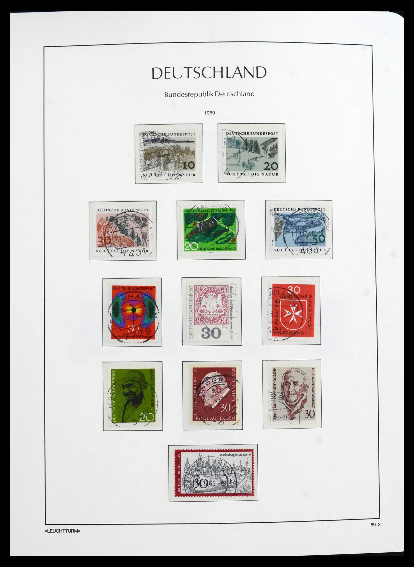 41709 0046 - Stamp collection 41709 Germany Bundespost complete used 1949-1980.