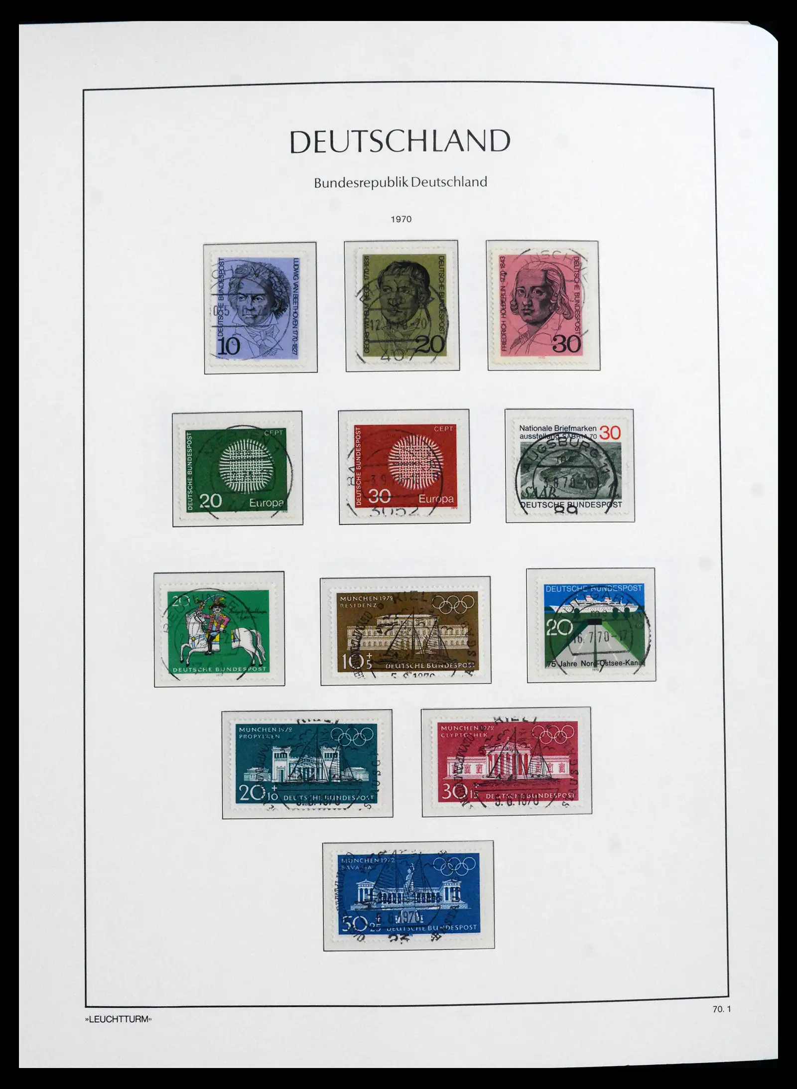 41709 0048 - Stamp collection 41709 Germany Bundespost complete used 1949-1980.