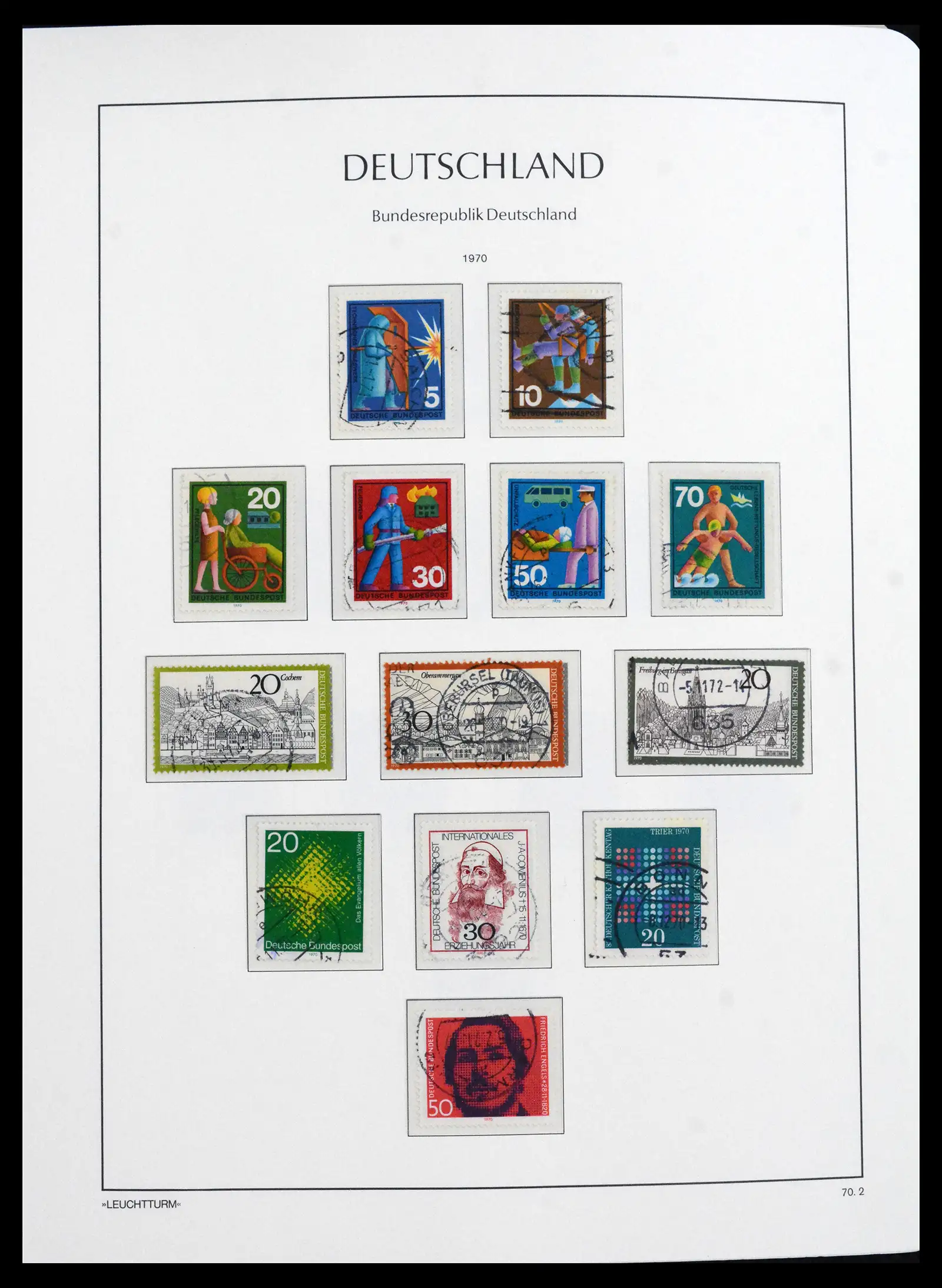 41709 0049 - Stamp collection 41709 Germany Bundespost complete used 1949-1980.