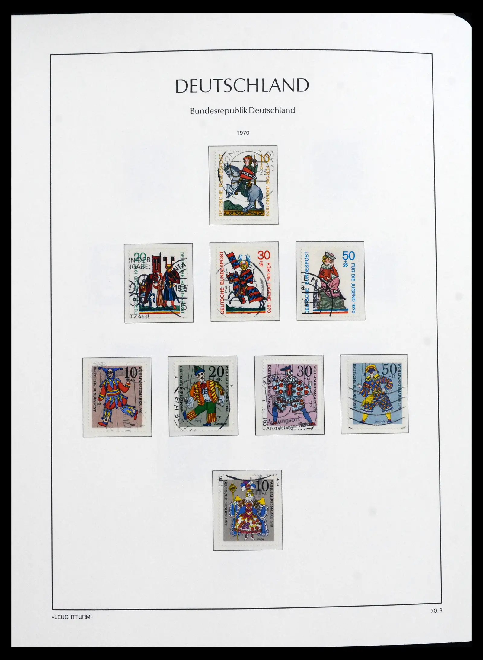 41709 0050 - Stamp collection 41709 Germany Bundespost complete used 1949-1980.