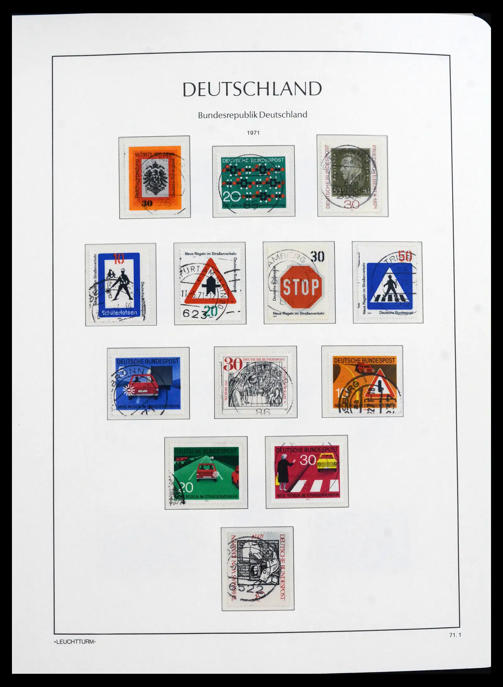 41709 0051 - Stamp collection 41709 Germany Bundespost complete used 1949-1980.