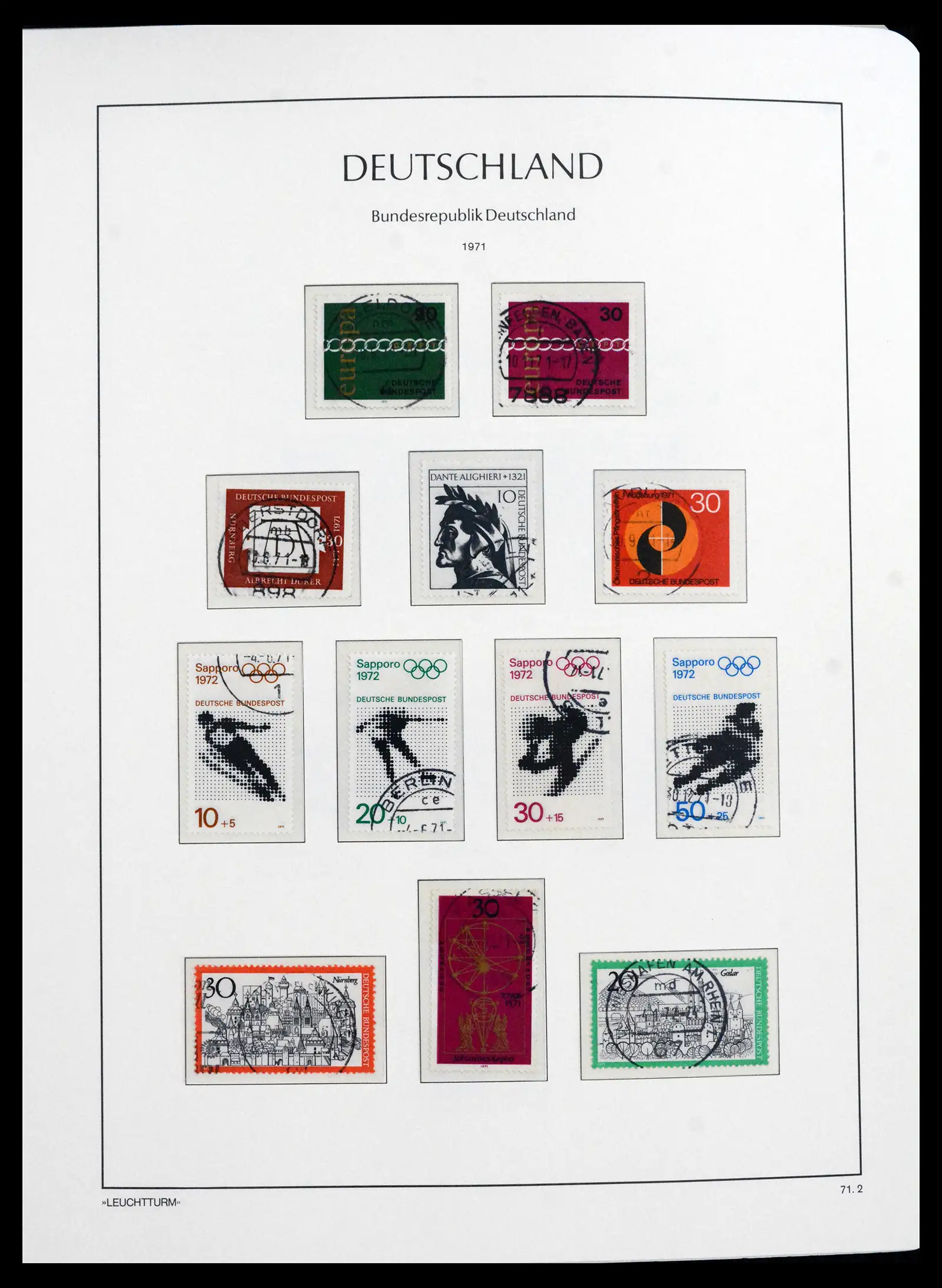 41709 0052 - Stamp collection 41709 Germany Bundespost complete used 1949-1980.