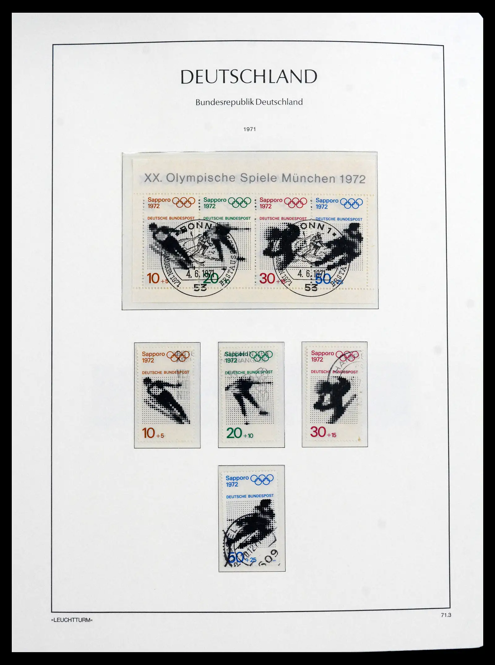 41709 0053 - Stamp collection 41709 Germany Bundespost complete used 1949-1980.