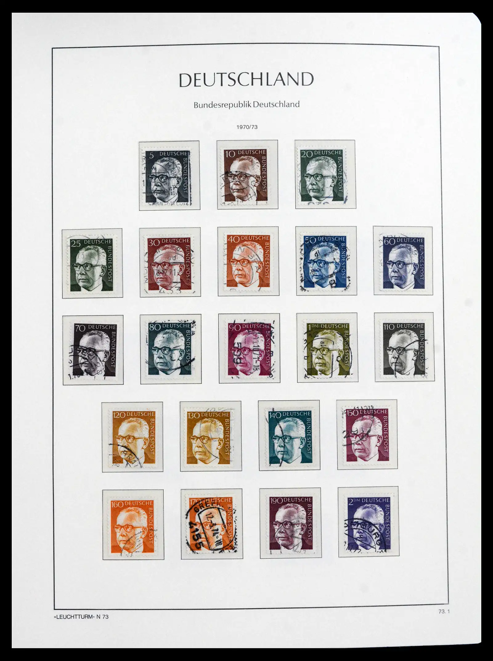 41709 0061 - Stamp collection 41709 Germany Bundespost complete used 1949-1980.