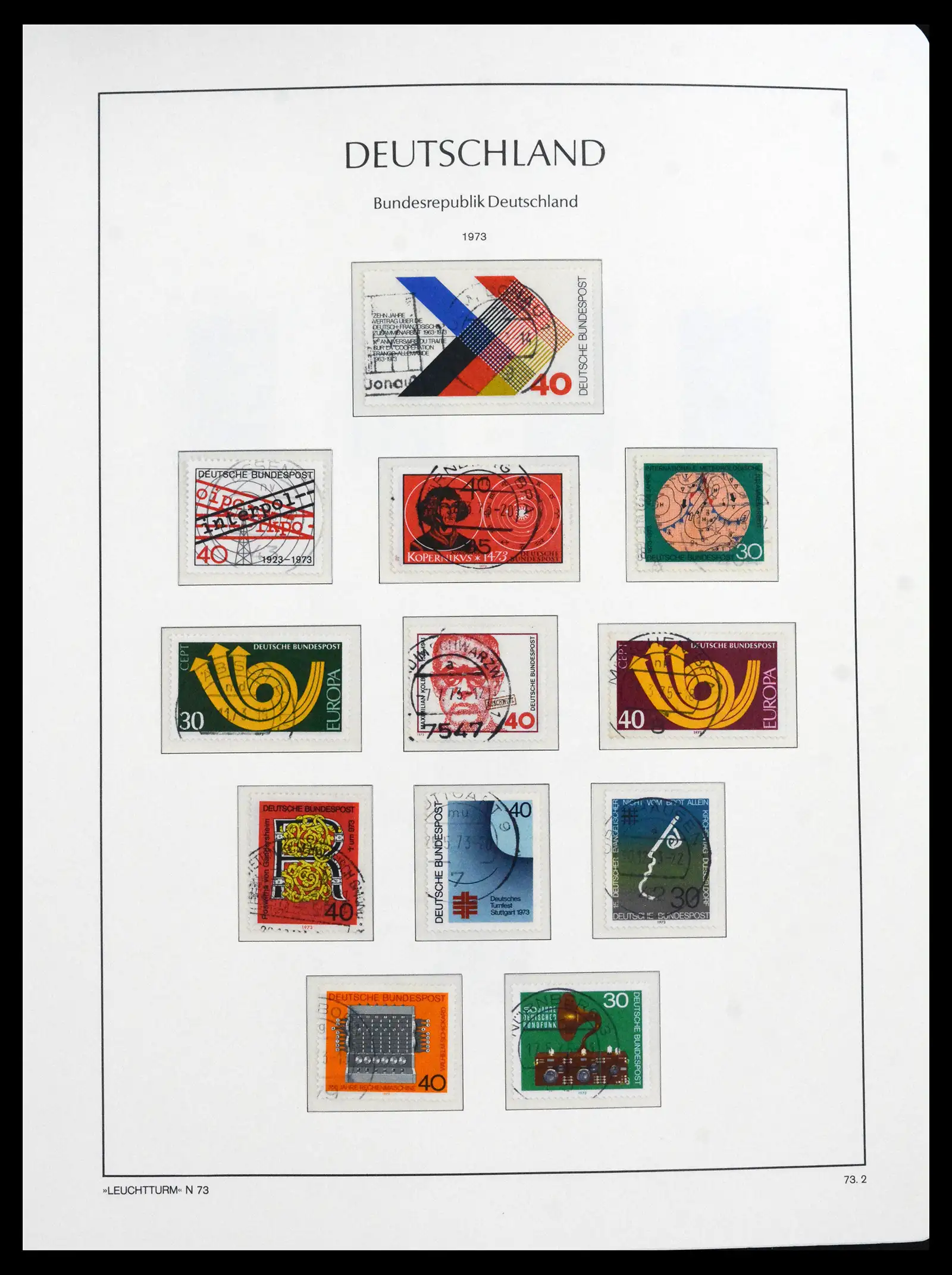 41709 0062 - Stamp collection 41709 Germany Bundespost complete used 1949-1980.