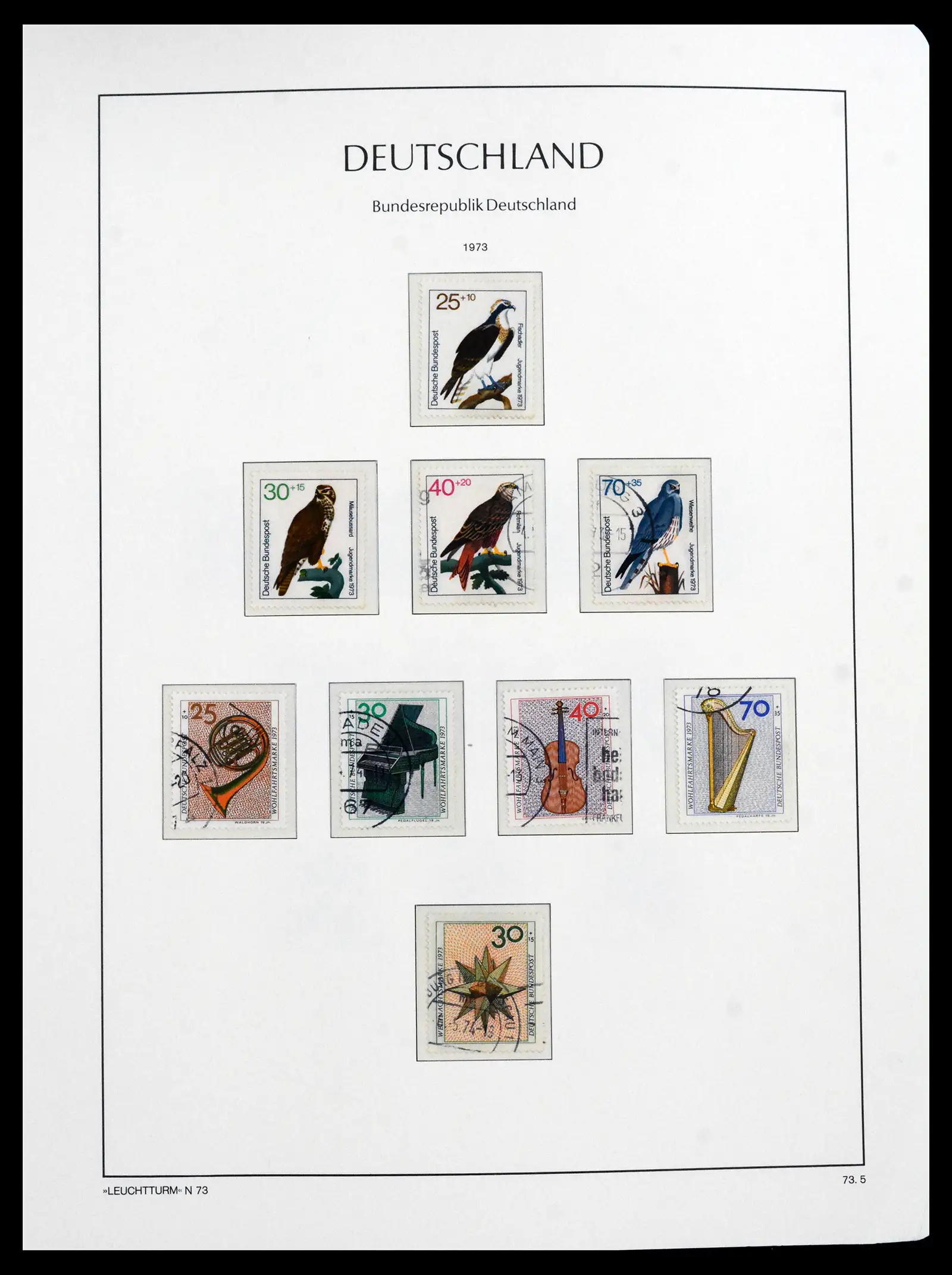 41709 0065 - Stamp collection 41709 Germany Bundespost complete used 1949-1980.