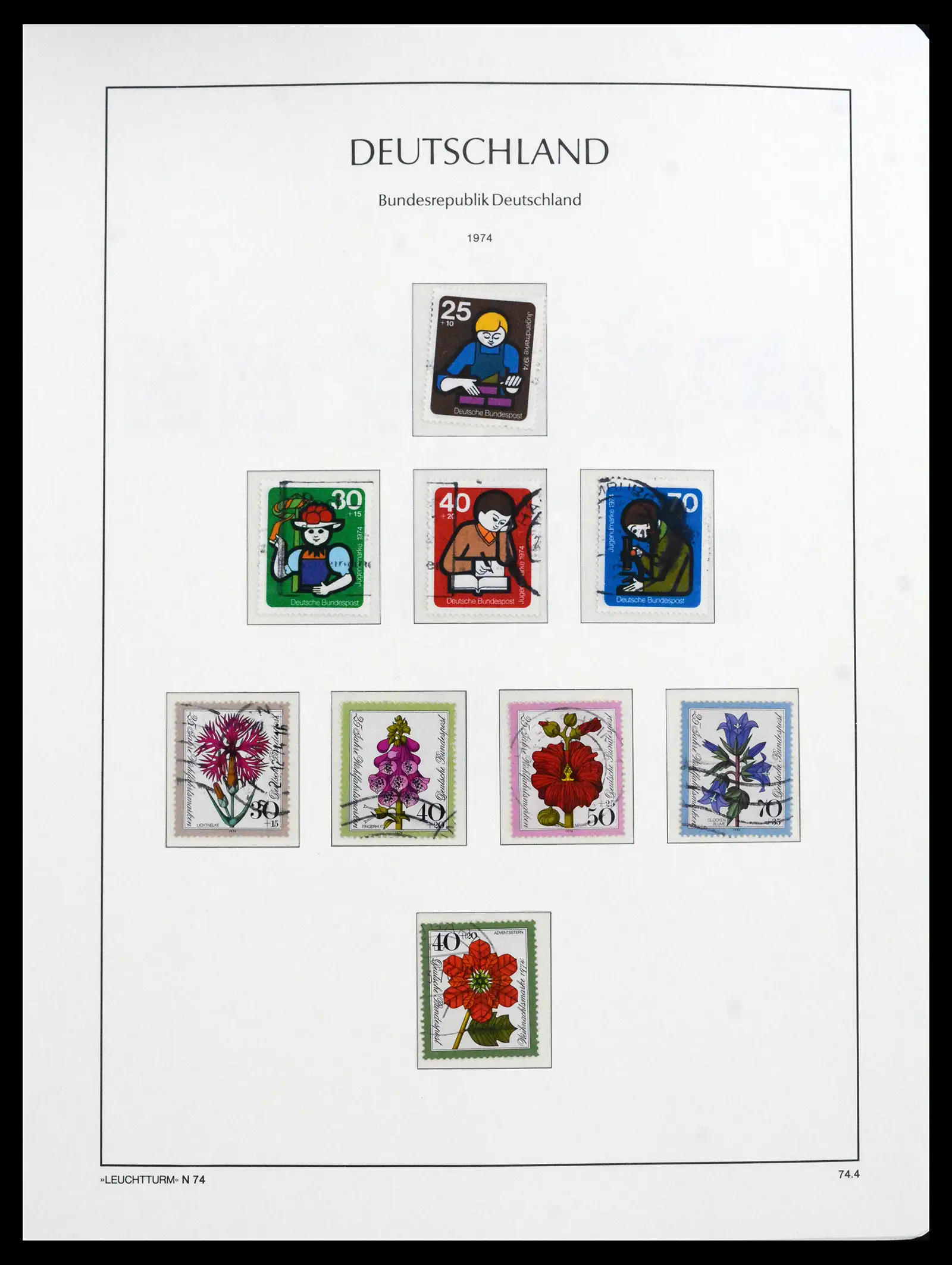 41709 0070 - Stamp collection 41709 Germany Bundespost complete used 1949-1980.