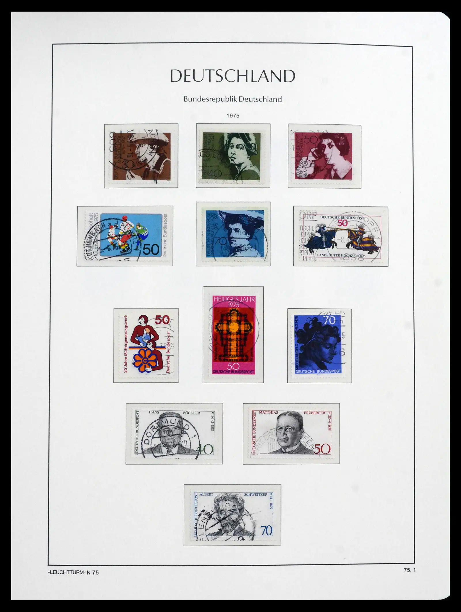 41709 0072 - Stamp collection 41709 Germany Bundespost complete used 1949-1980.