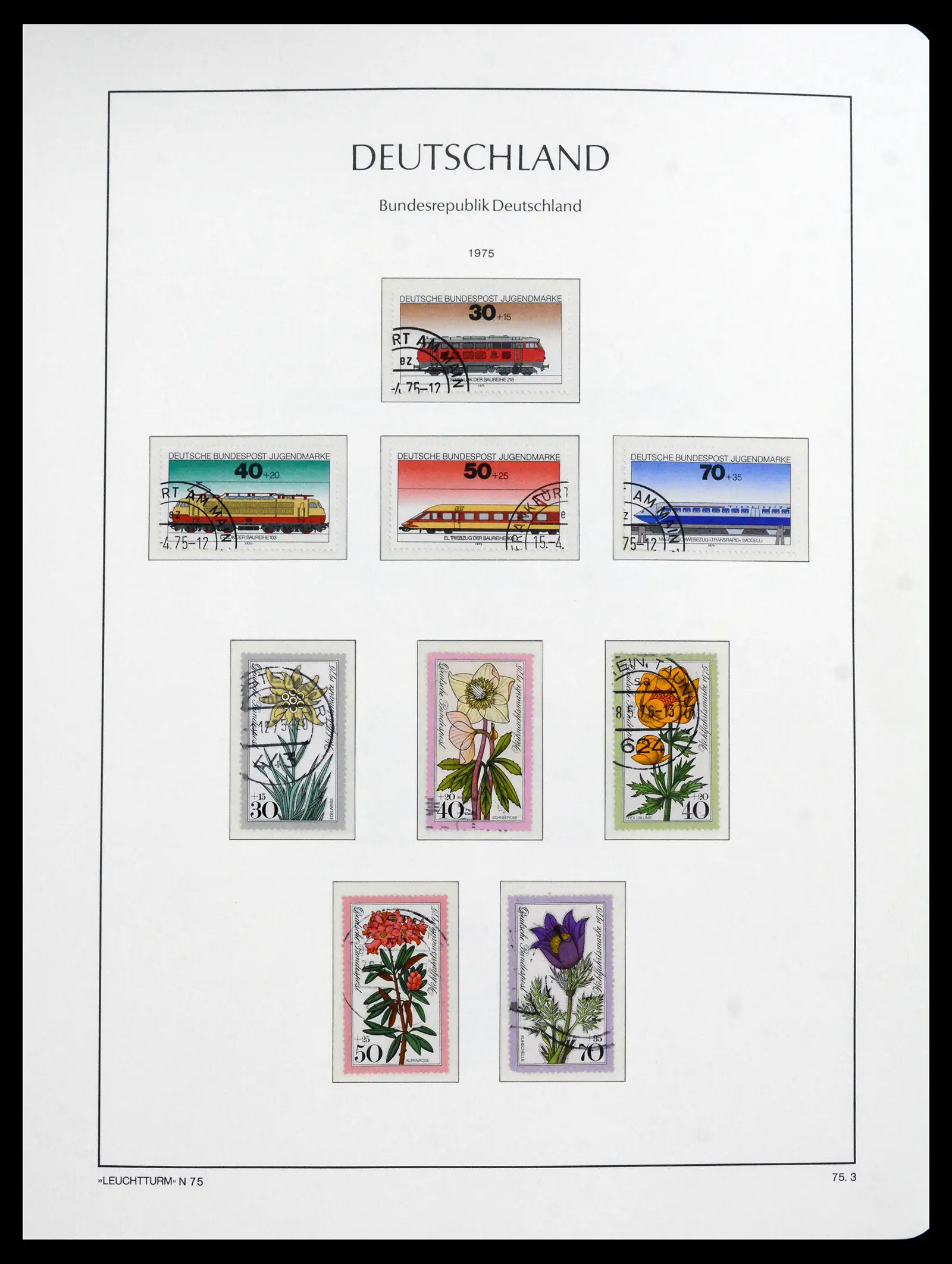 41709 0074 - Stamp collection 41709 Germany Bundespost complete used 1949-1980.