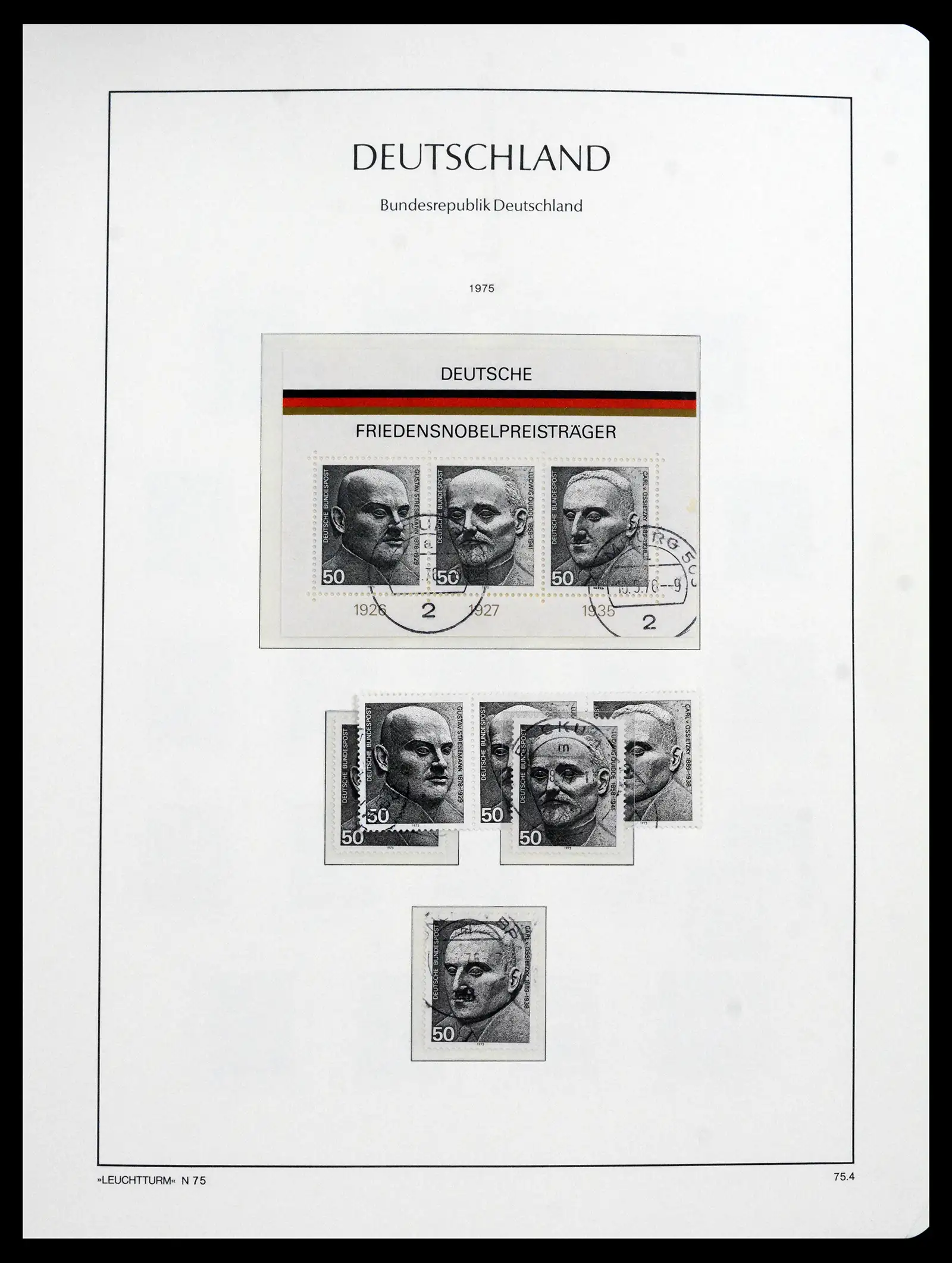 41709 0075 - Stamp collection 41709 Germany Bundespost complete used 1949-1980.