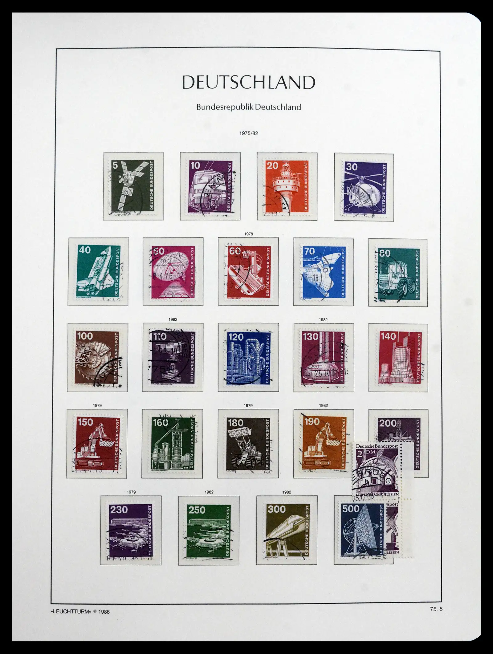 41709 0076 - Stamp collection 41709 Germany Bundespost complete used 1949-1980.