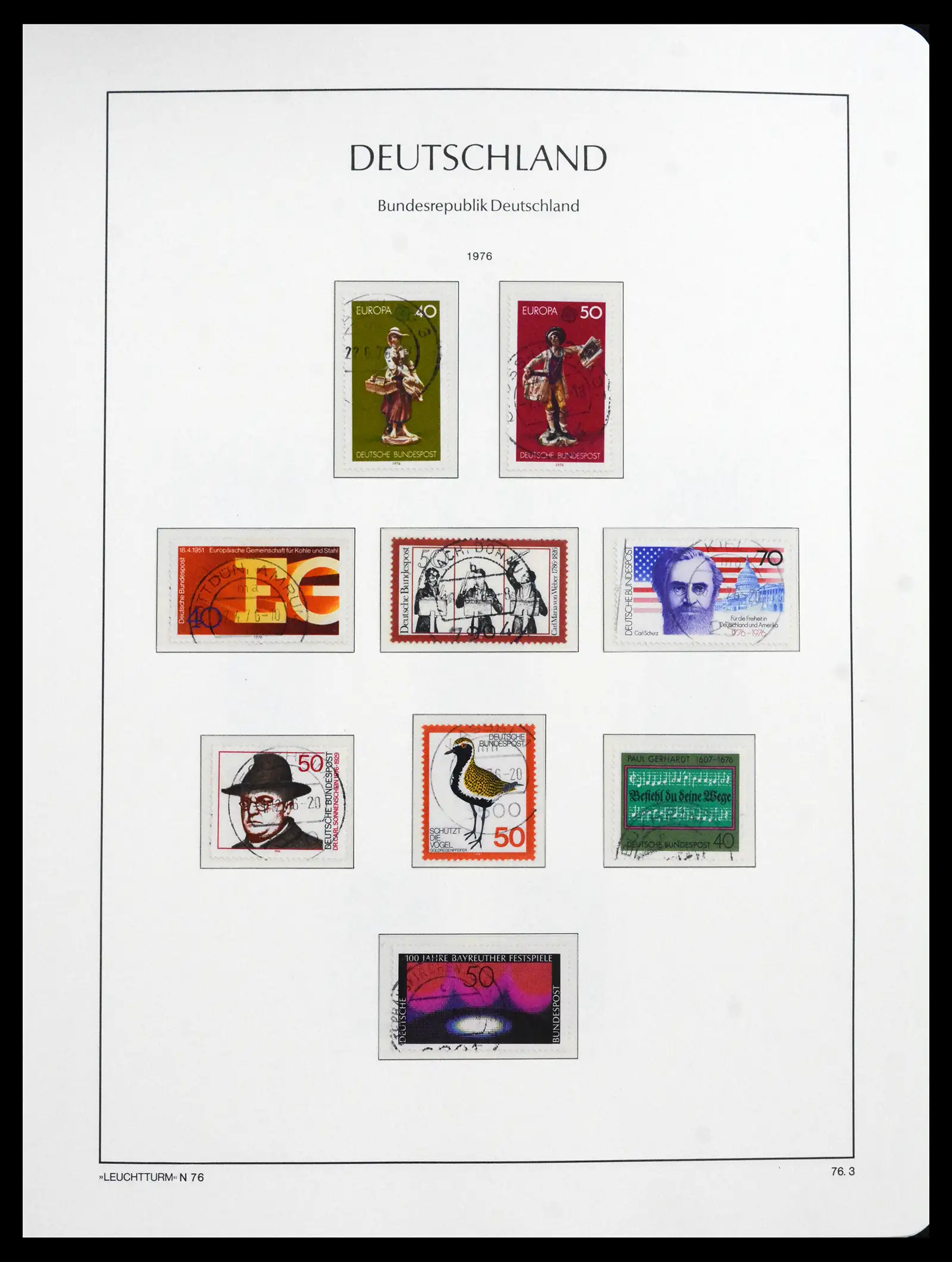 41709 0079 - Stamp collection 41709 Germany Bundespost complete used 1949-1980.