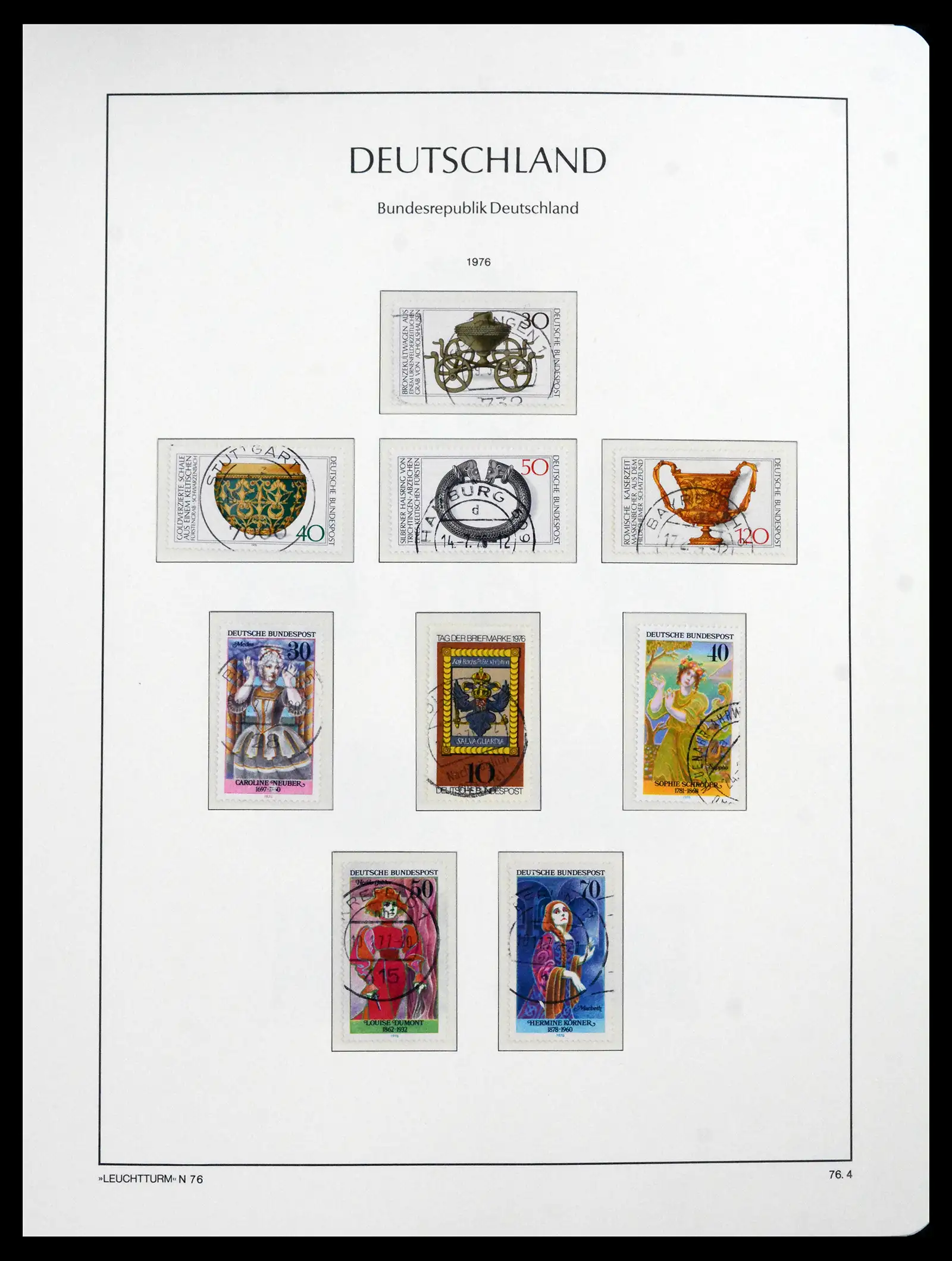 41709 0080 - Stamp collection 41709 Germany Bundespost complete used 1949-1980.