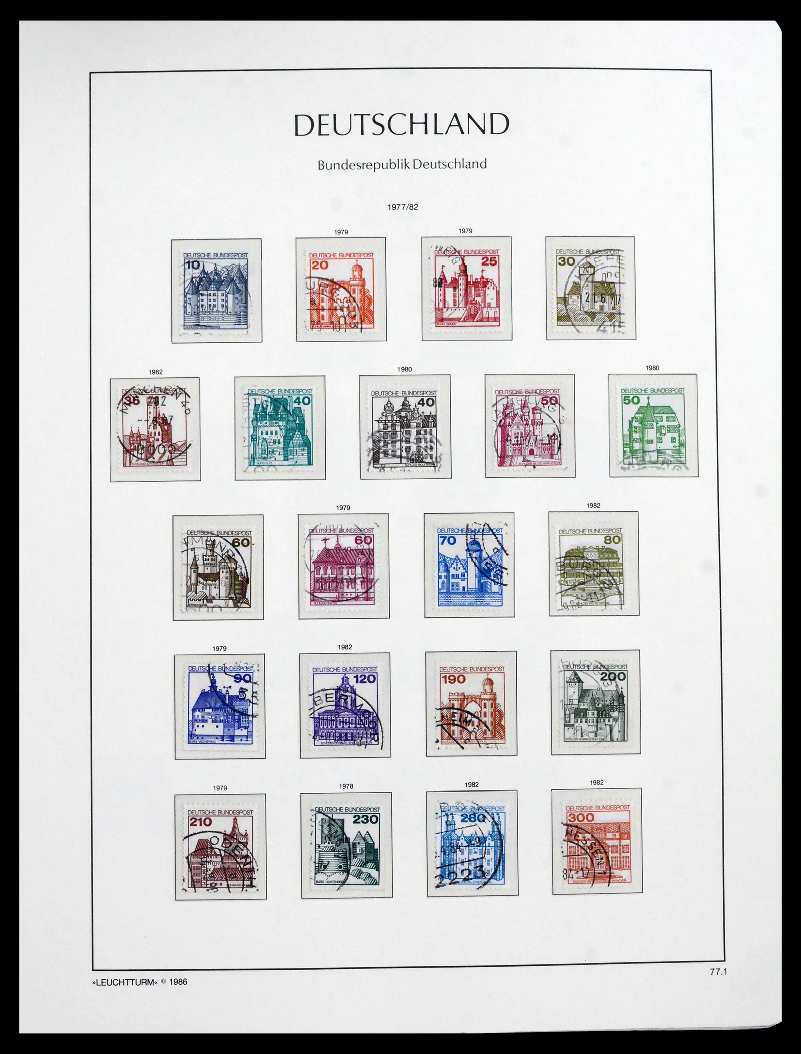 41709 0083 - Stamp collection 41709 Germany Bundespost complete used 1949-1980.