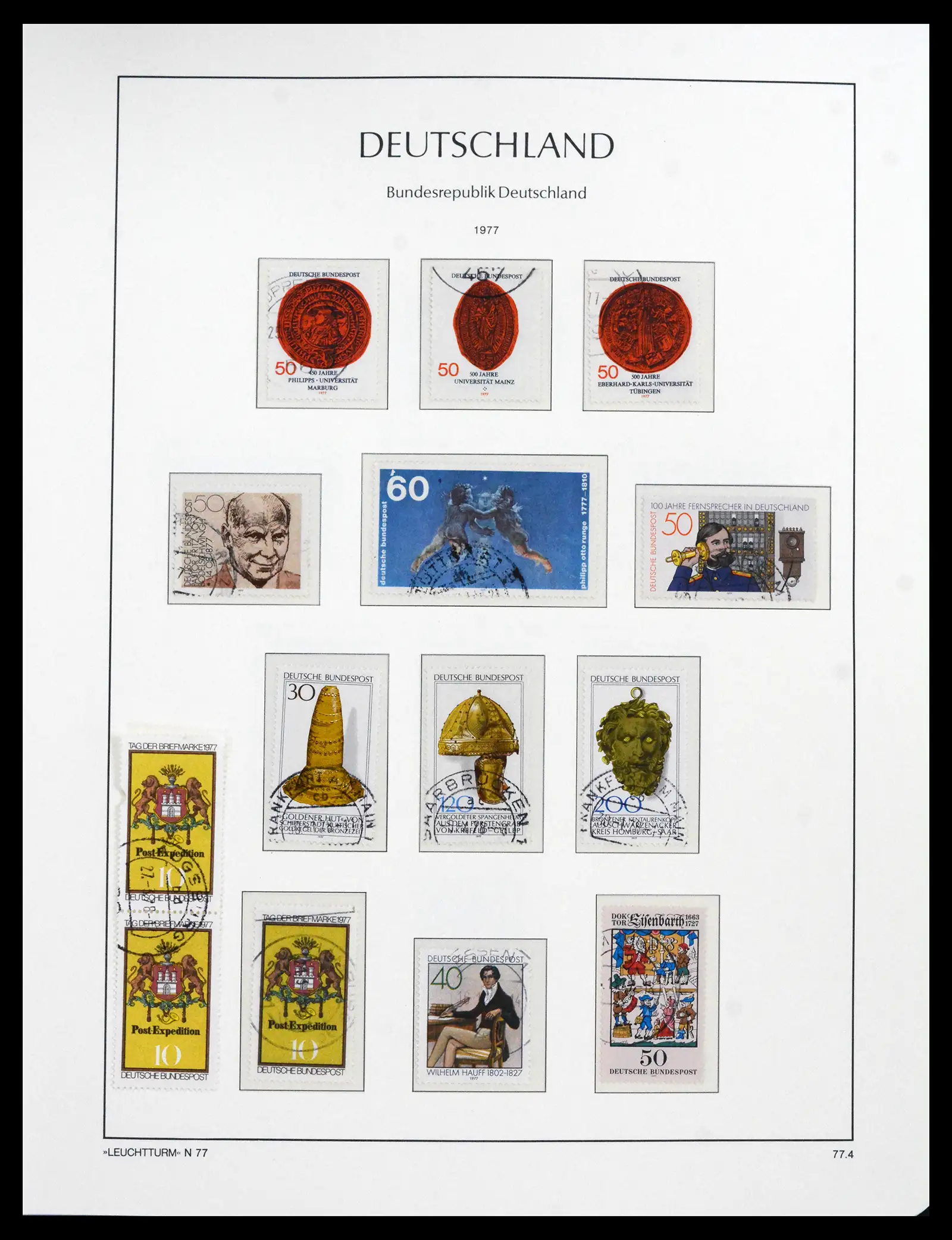 41709 0089 - Stamp collection 41709 Germany Bundespost complete used 1949-1980.